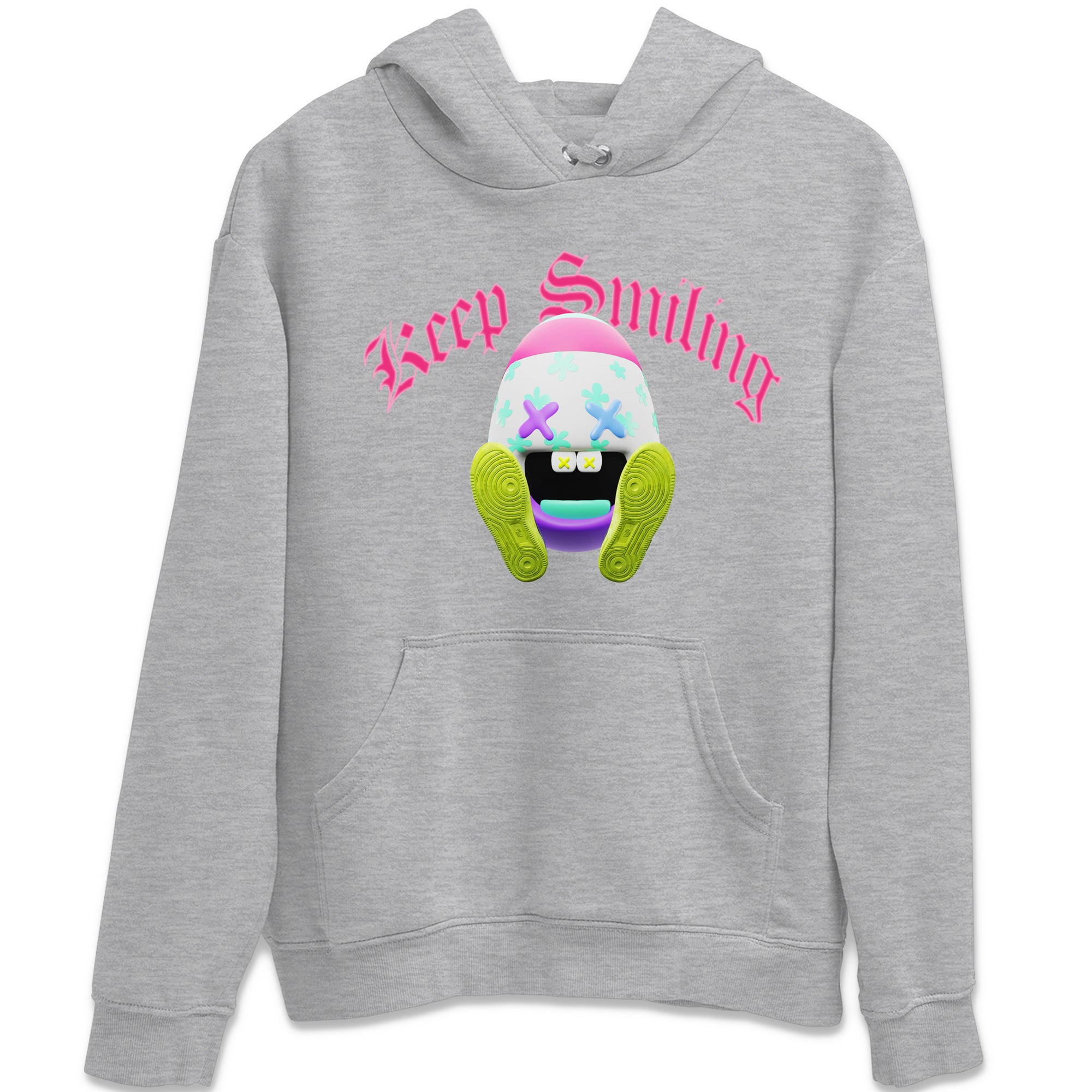 Dunk Easter Candy Sneaker Tees Drip Gear Zone Keep Smiling Sneaker Tees Nike Easter Shirt Unisex Shirts Heather Grey 2