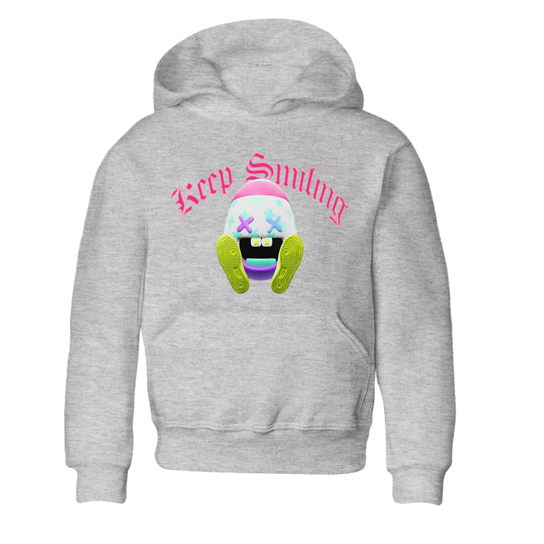 Dunk Easter Candy Sneaker Tees Drip Gear Zone Keep Smiling Sneaker Tees Nike Easter Shirt Kids Shirts Heather Grey 2