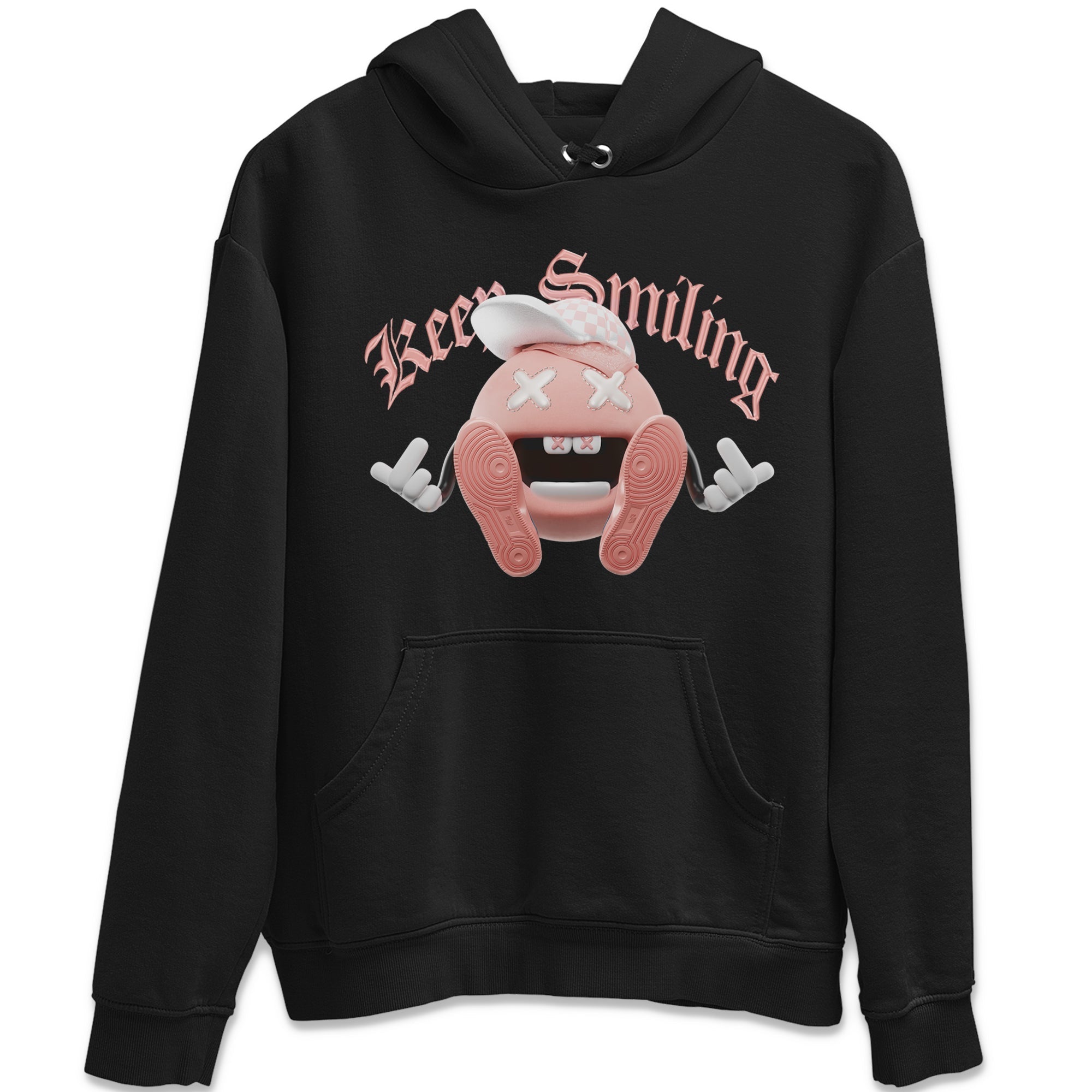 Dunk Rose Whisper shirt to match jordans Keep Smiling Streetwear Sneaker Shirt Nike Dunk LowRose Whisper Drip Gear Zone Sneaker Matching Clothing Unisex Black 2 T-Shirt