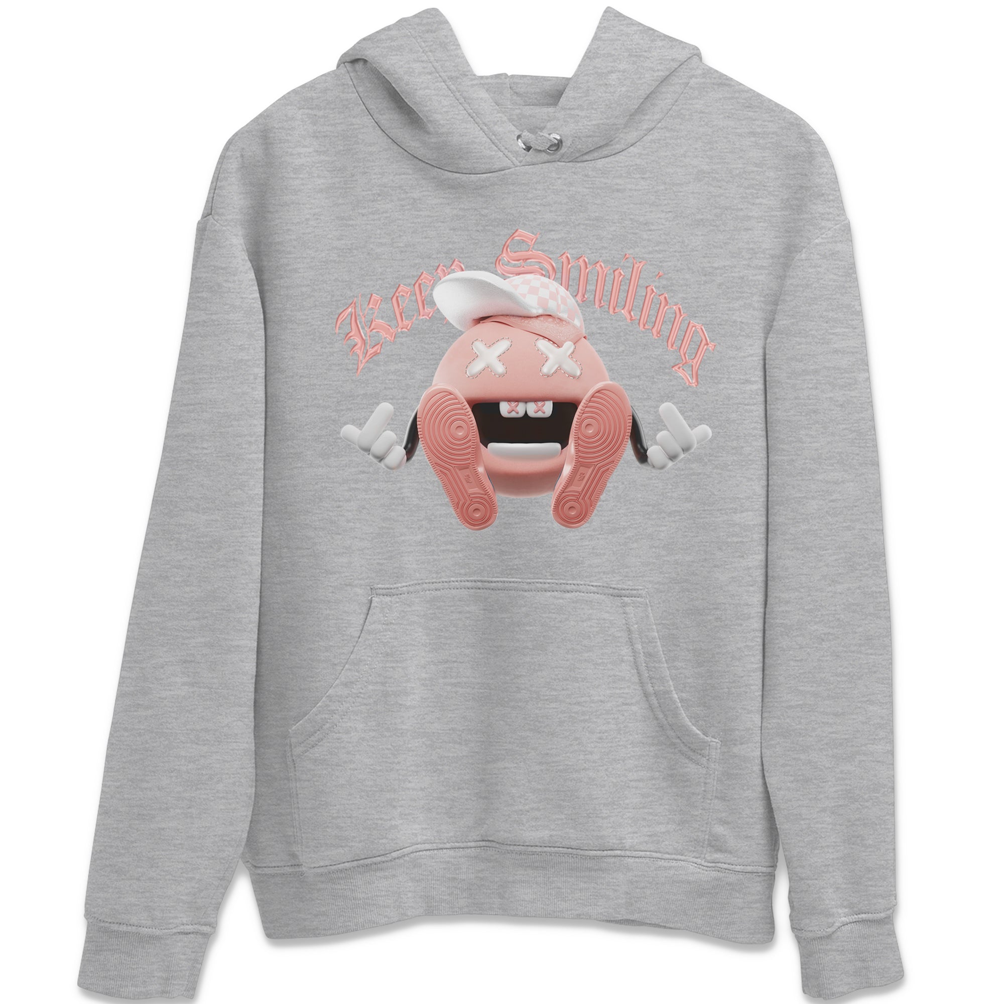 Dunk Rose Whisper shirt to match jordans Keep Smiling Streetwear Sneaker Shirt Nike Dunk LowRose Whisper Drip Gear Zone Sneaker Matching Clothing Unisex Heather Grey 2 T-Shirt