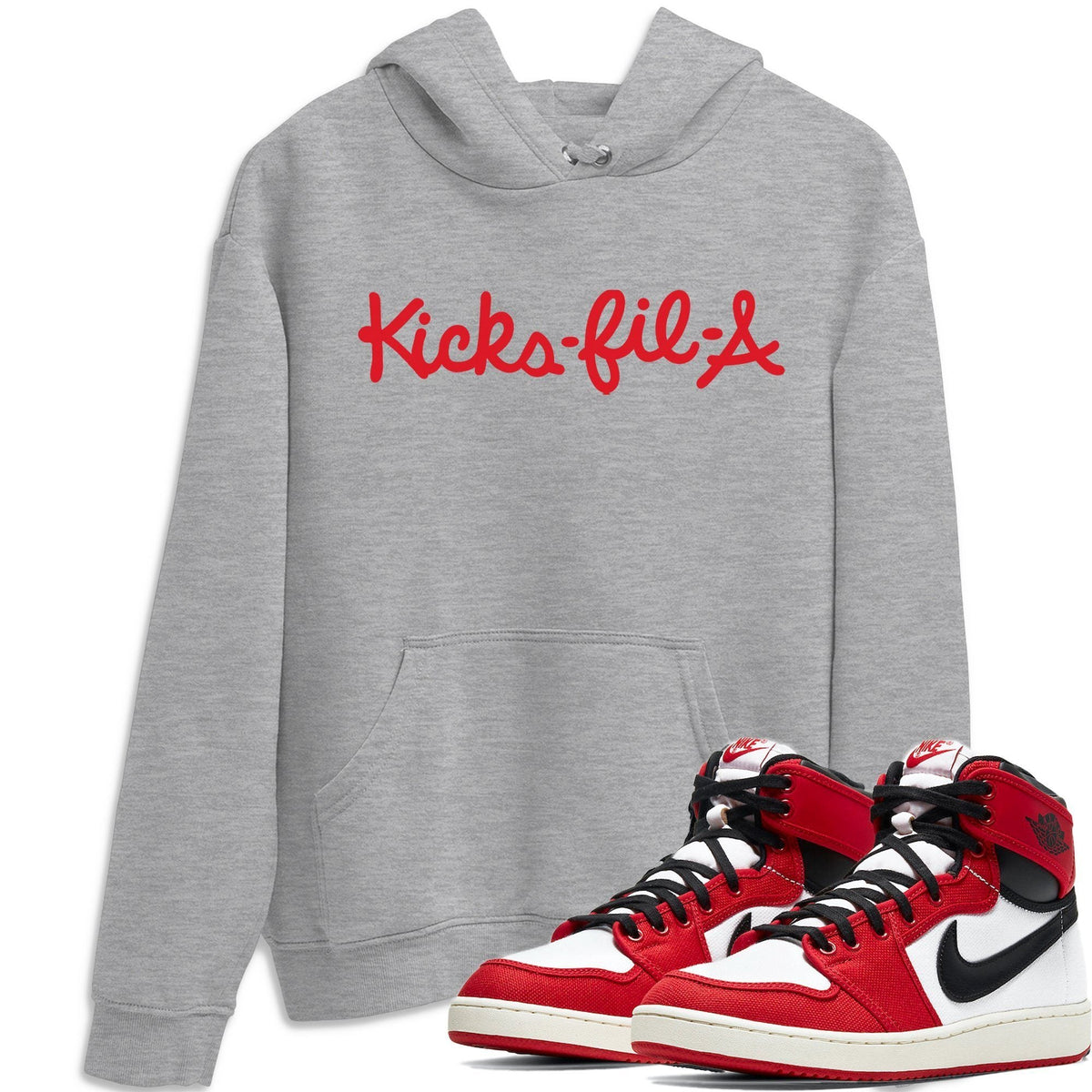 Jordan 1 Chicago Sneaker Matching T-Shirt Kick Fil A Sneaker Tees Jordan 1 Chicago Sneaker Release Tees Crew Neck Tees