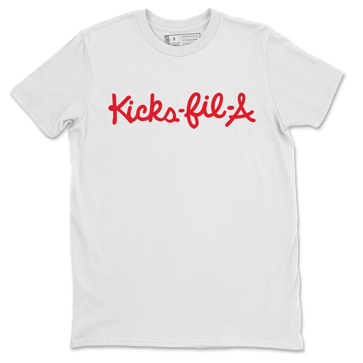 Jordan 1 Chicago Sneaker Matching T-Shirt Kick Fil A Sneaker Tees Jordan 1 Chicago Sneaker Release Tees Crew Neck Tees