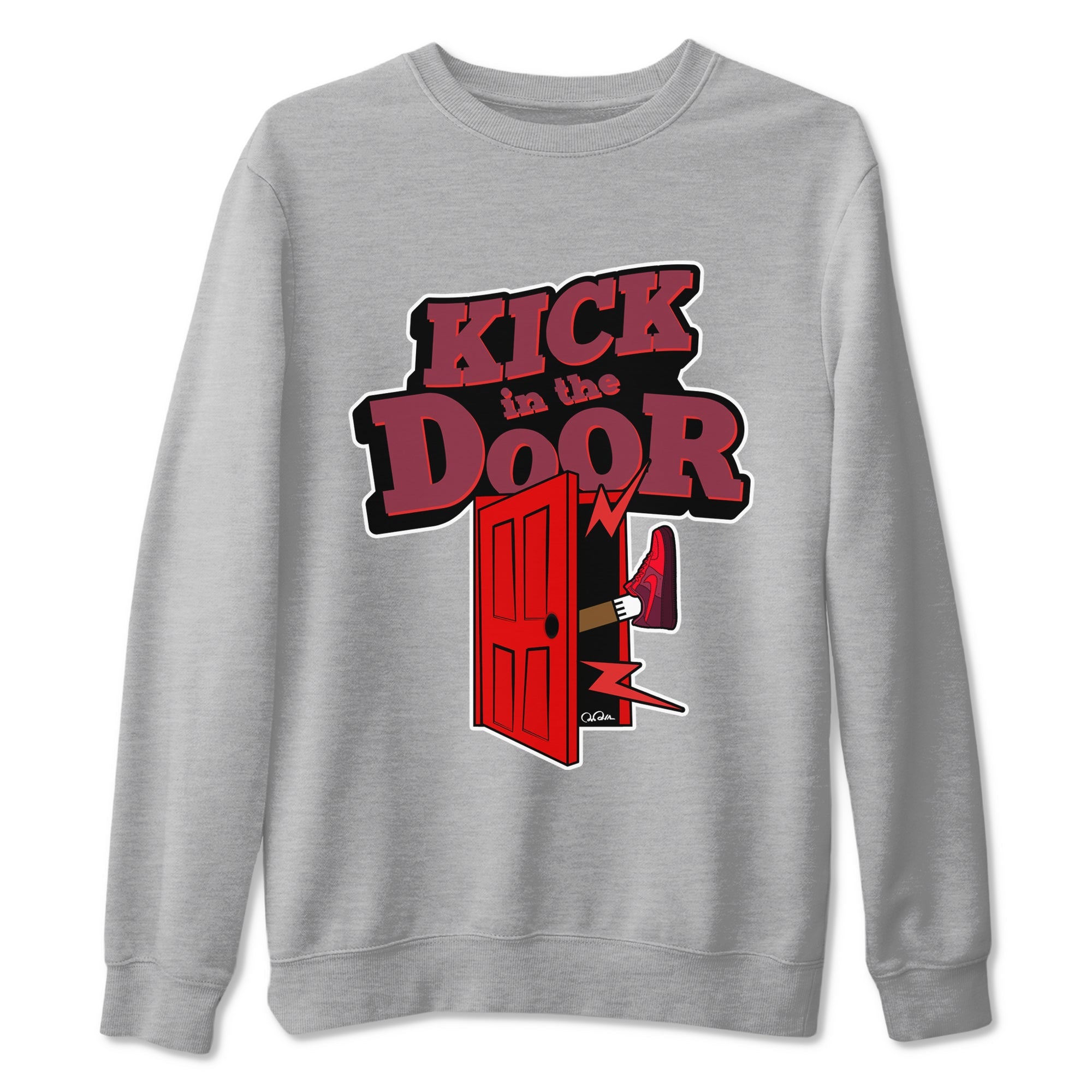 Air Force 1 Layers of Love shirt to match jordans Kick In The Door sneaker tees af1 Layers of Love Drip Gear Zone unisex cotton Heather Grey 2 crew neck shirt
