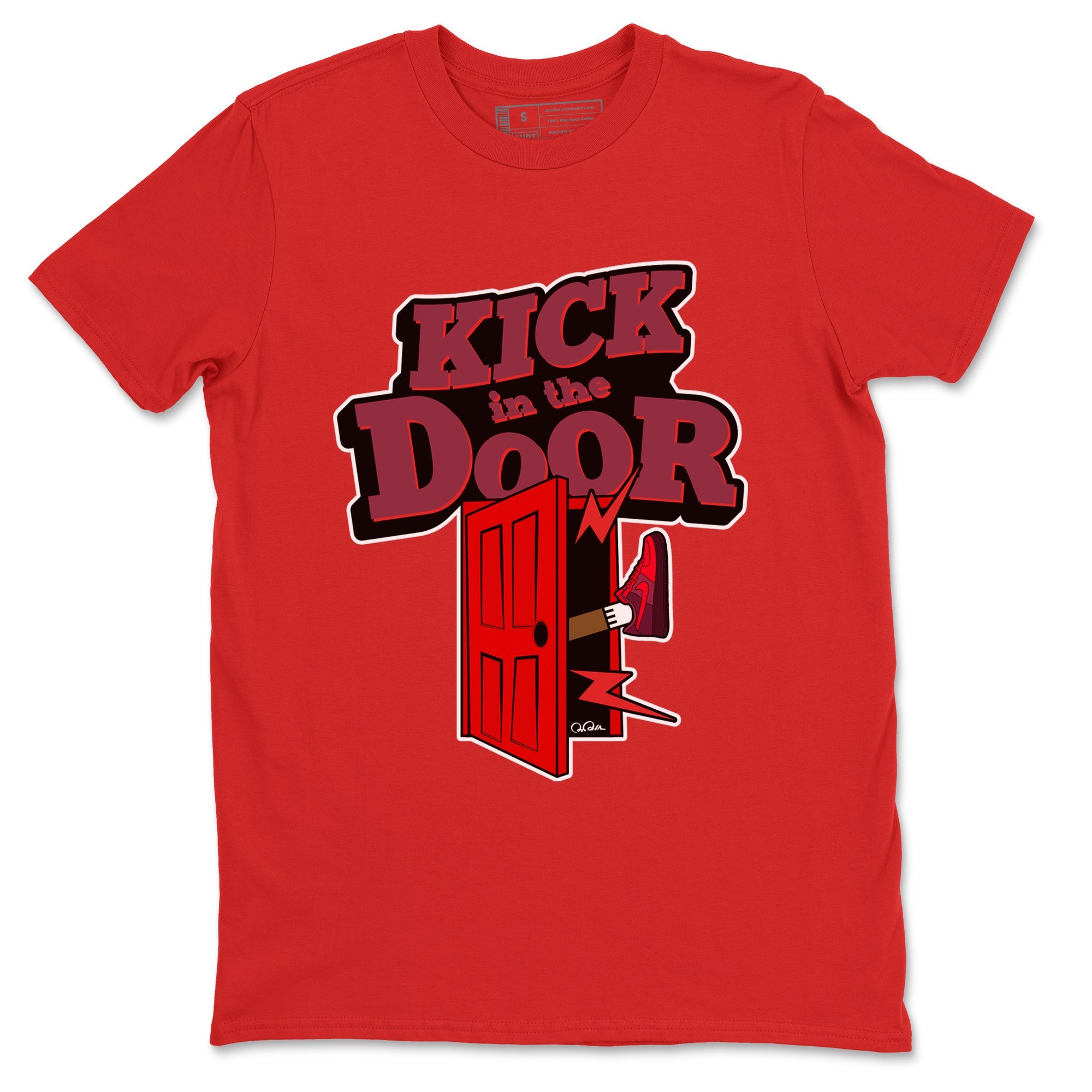 Air Force 1 Layers of Love shirt to match jordans Kick In The Door sneaker tees af1 Layers of Love Drip Gear Zone unisex cotton Red 2 crew neck shirt