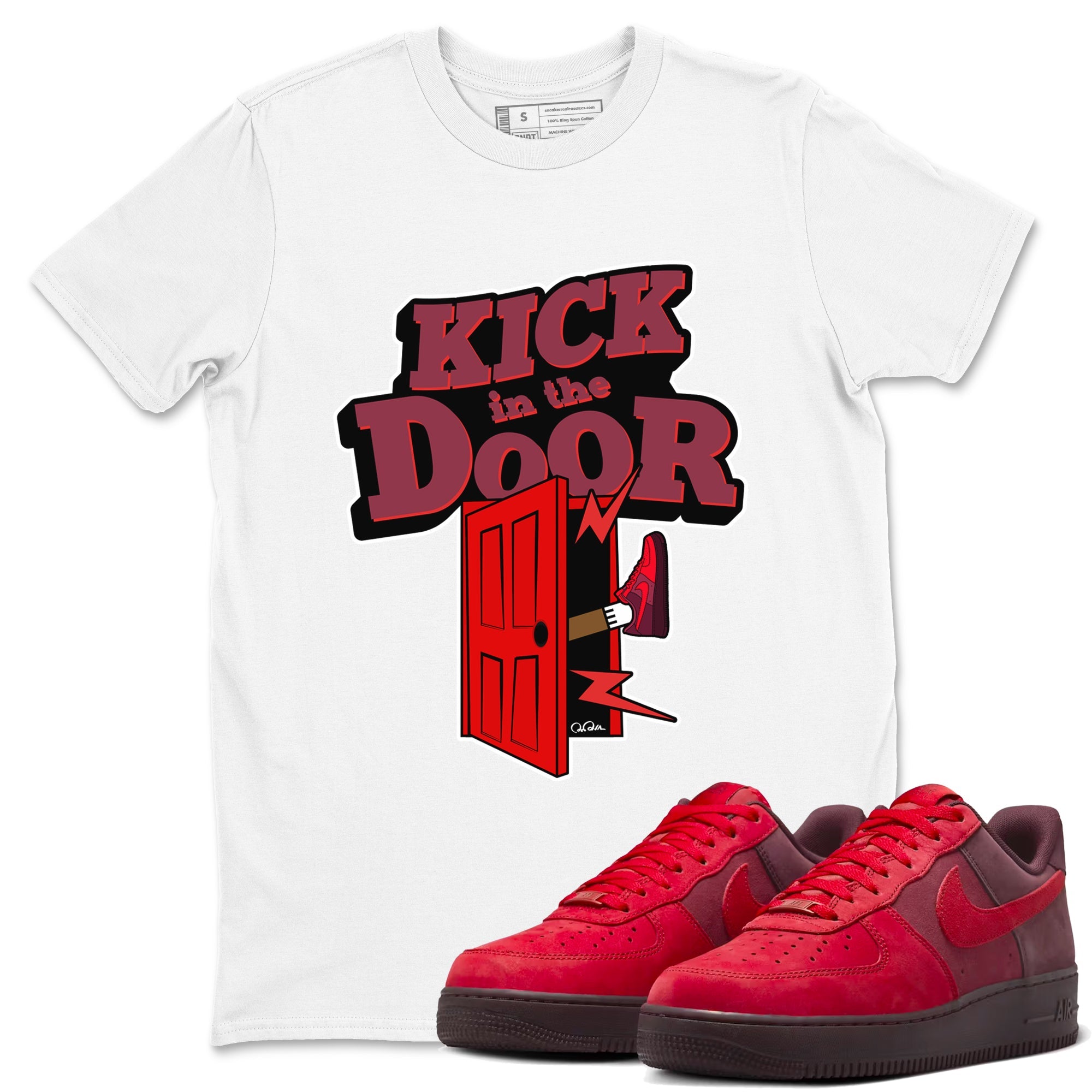 Air Force 1 Layers of Love shirt to match jordans Kick In The Door sneaker tees af1 Layers of Love Drip Gear Zone unisex cotton White 1 crew neck shirt