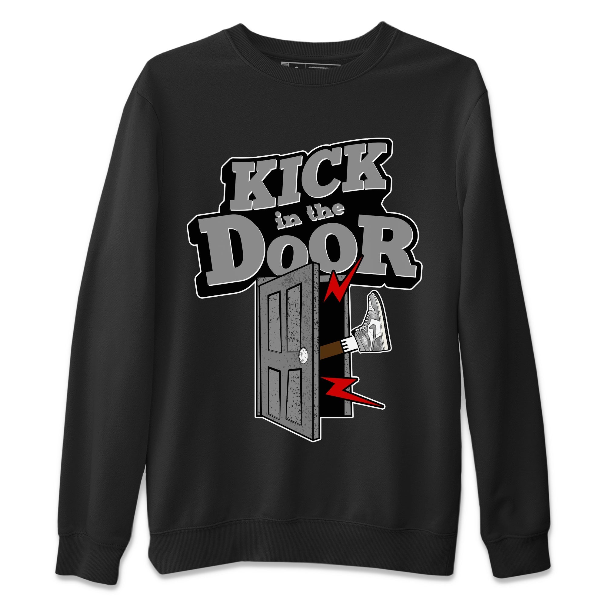 Air Jordan 1 Washed Heritage Sneaker Match Tees Kick In The Door Streetwear Sneaker Shirt AJ1 Washed Heritage Sneaker Release Tees Unisex Shirts Black 2