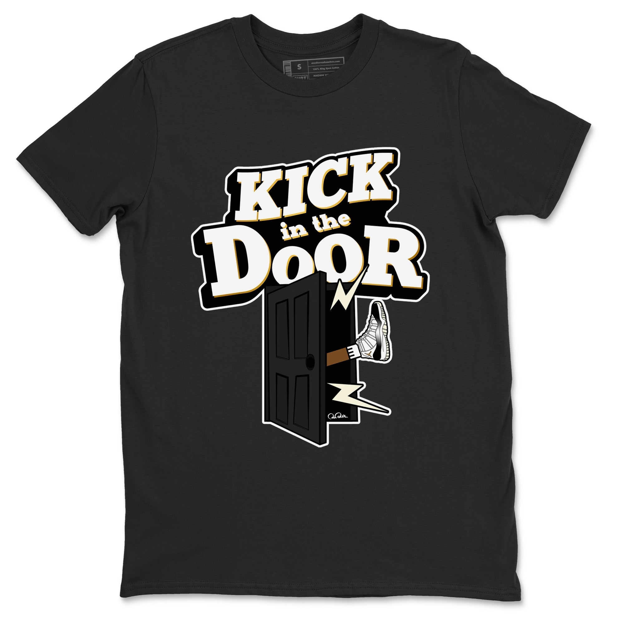 Air Jordan 11 Gratitude shirt to match jordans Kick In The Door sneaker tees AJ11 Gratitude Drip Gear Zone Unisex Black 2 T-Shirt