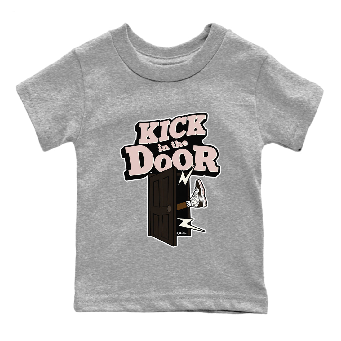 Air Jordan 11 Neapolitan shirt to match jordans Kick In The Door sneaker matching t-shirts and clothing AJ11 Neapolitan Drip Gear Zone Youth Kids Toddler Heather Grey 2 T-Shirt