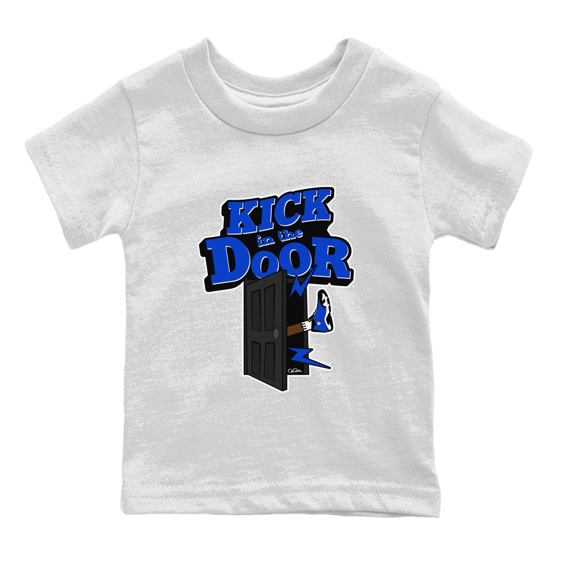 Air Jordan 14 Laney Sneaker Match Tees Kick In The Door Streetwear Sneaker Shirt AJ14 Laney Sneaker Release Tees Kids Shirts White 2