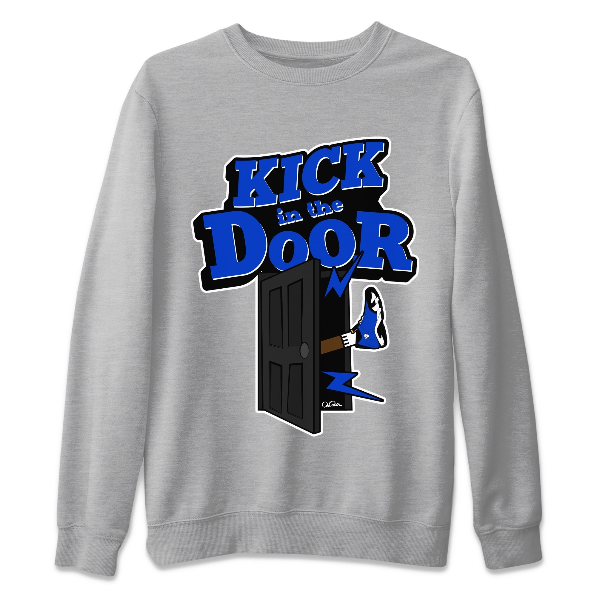 Air Jordan 14 Laney Sneaker Match Tees Kick In The Door Streetwear Sneaker Shirt AJ14 Laney Sneaker Release Tees Unisex Shirts Heather Grey 2