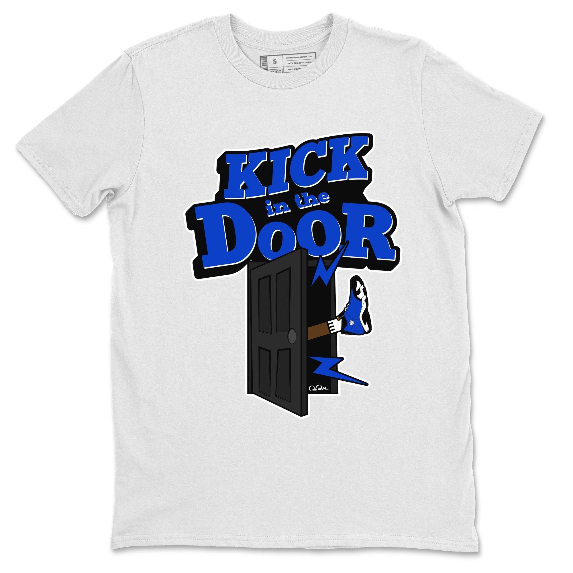 Air Jordan 14 Laney Sneaker Match Tees Kick In The Door Streetwear Sneaker Shirt AJ14 Laney Sneaker Release Tees Unisex Shirts White 2