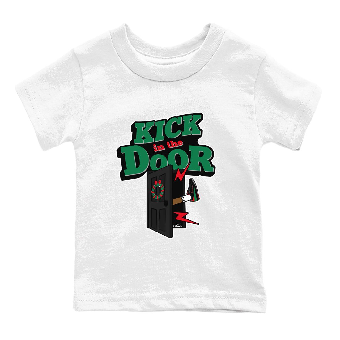 Jordan 2 Low Christmas X-mas Holiday special gift shirt to match jordans Kick In The Door sneaker tees Air Jordan 2 Christmas Drip Gear Zone Baby Toddler White 2 T-Shirt