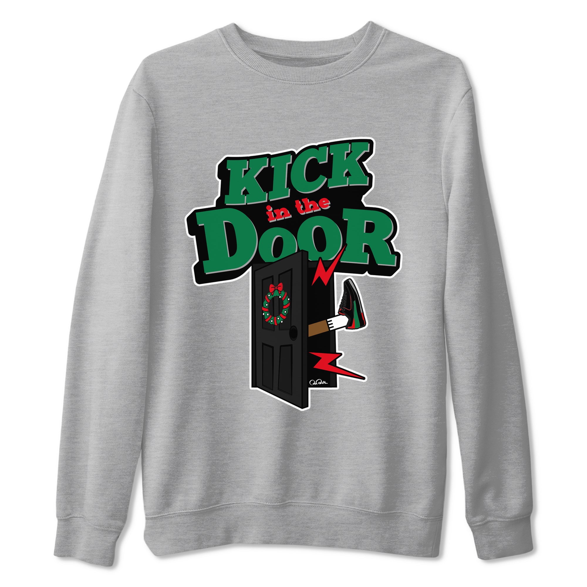 Jordan 2 Low Christmas X-mas Holiday special gift shirt to match jordans Kick In The Door sneaker tees Air Jordan 2 Christmas Drip Gear Zone Unisex Heather Grey 2 T-Shirt