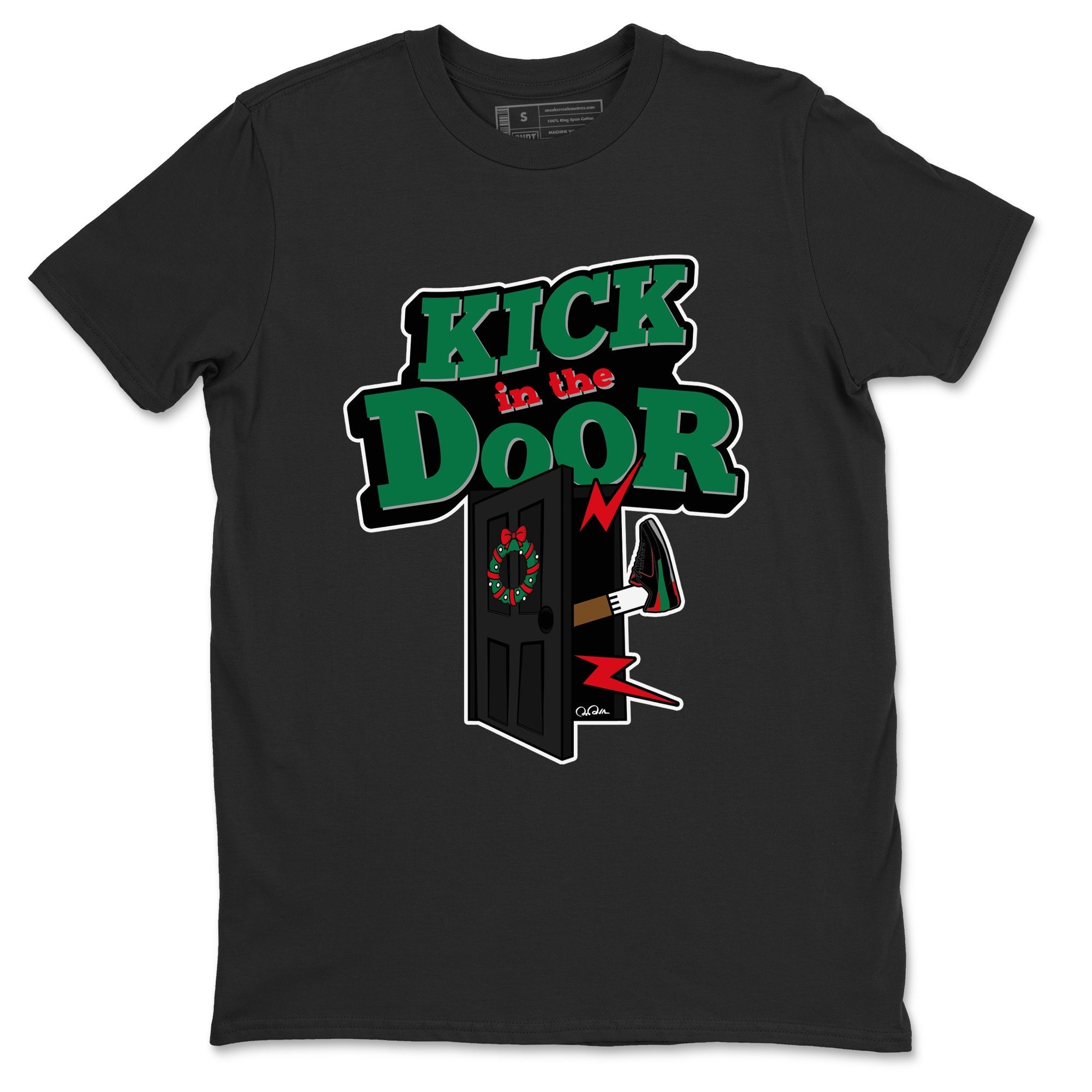 Jordan 2 Low Christmas X-mas Holiday special gift shirt to match jordans Kick In The Door sneaker tees Air Jordan 2 Christmas Drip Gear Zone Unisex Black 2 T-Shirt