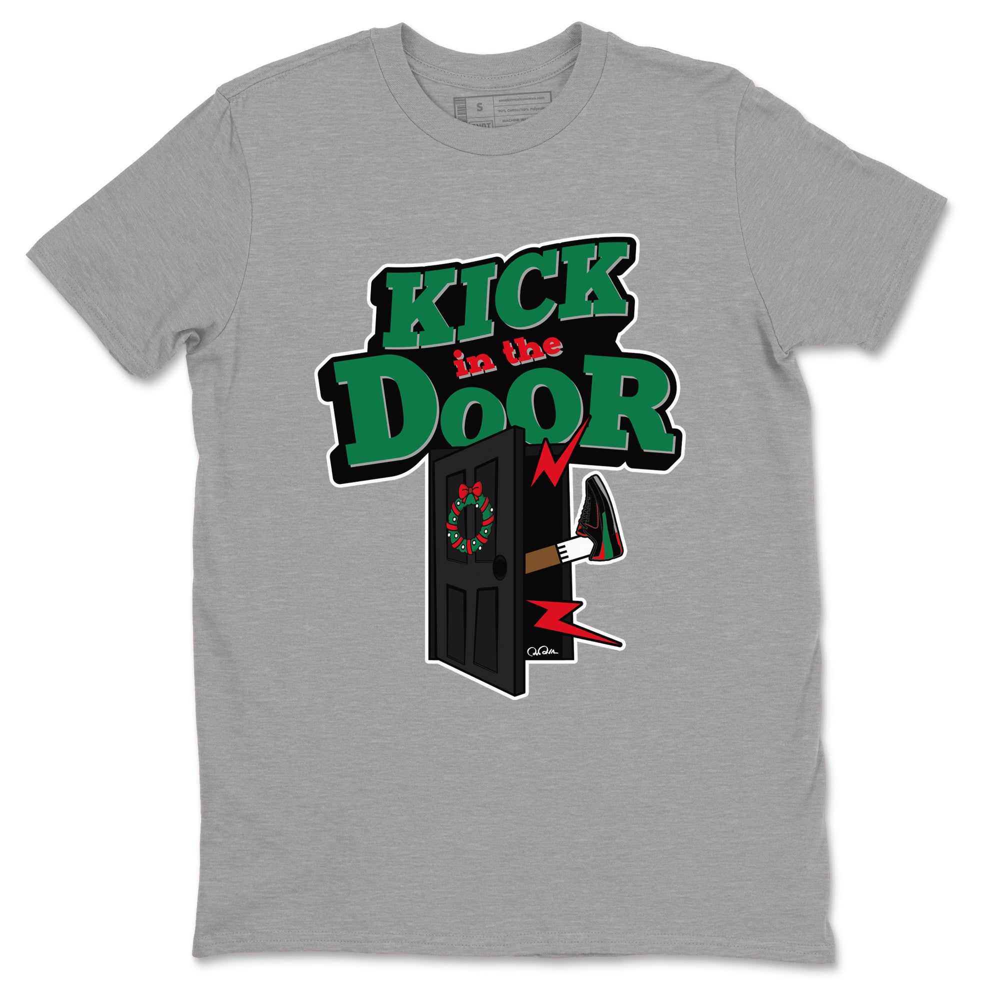 Jordan 2 Low Christmas X-mas Holiday special gift shirt to match jordans Kick In The Door sneaker tees Air Jordan 2 Christmas Drip Gear Zone Unisex Heather Grey 2 T-Shirt