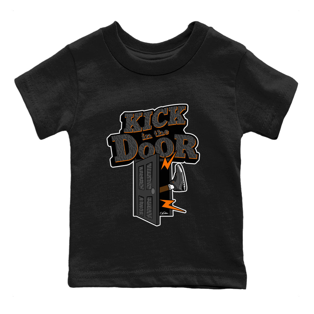 Air Jordan 3 Fear shirt to match jordans Kick In The Door sneaker tees AJ3 Fear Drip Gear Zone Baby Toddler Black 2 T-Shirt