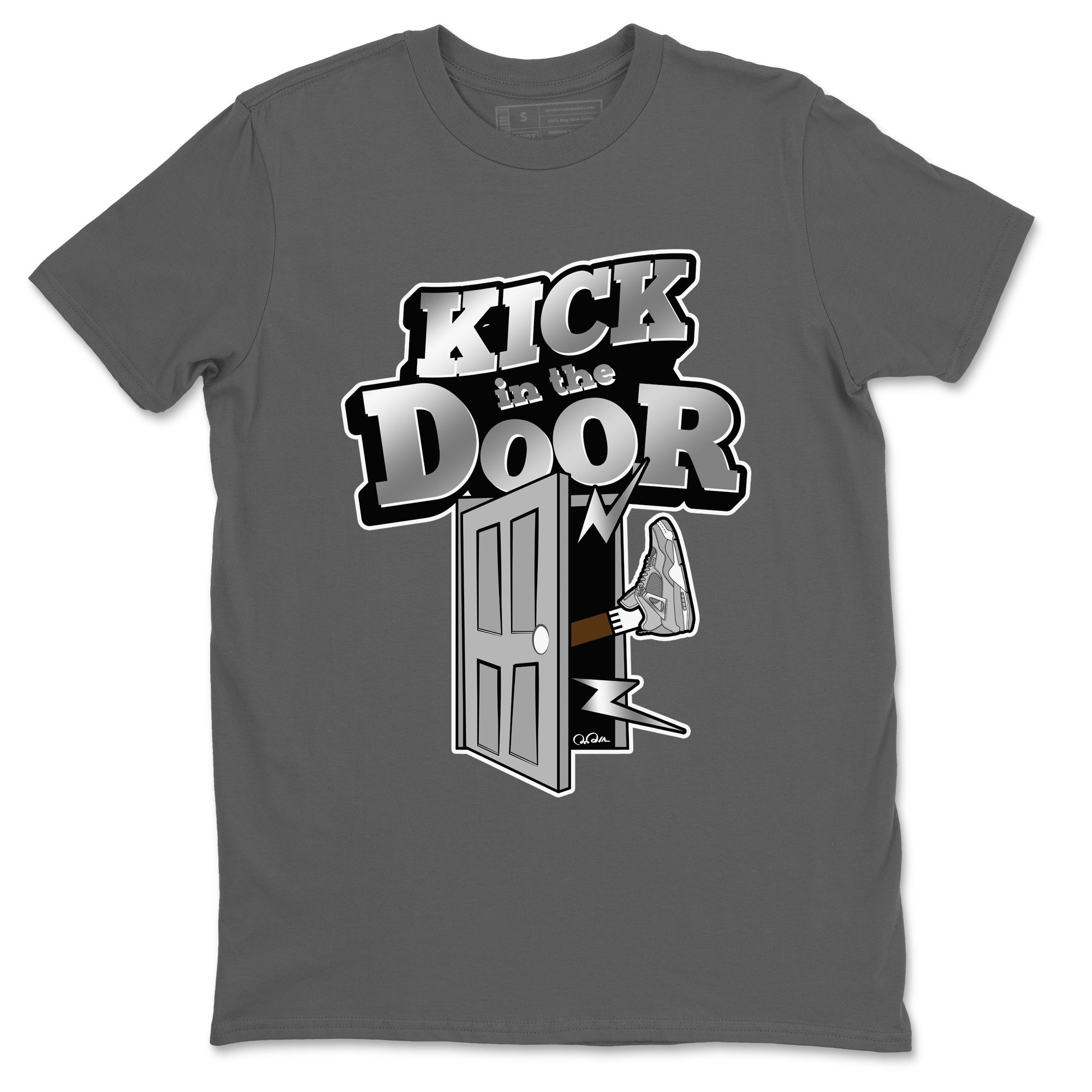 Air Jordan 4 Frozen Moments shirt to match jordans Kick In The Door Streetwear Sneaker Shirt AJ4 Frozen Moments Drip Gear Zone Sneaker Matching Clothing Unisex Cool Grey 2 T-Shirt