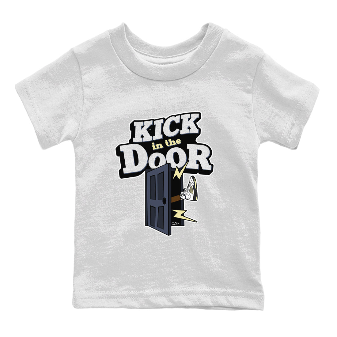 Air Jordan 5 A Ma Maniere x Photon Dust shirt to match jordans Kick In The Door sneaker tees Jordan 5 A Ma Maniere "Dawn" Drip Gear Zone Baby Toddler White 2 T-Shirt