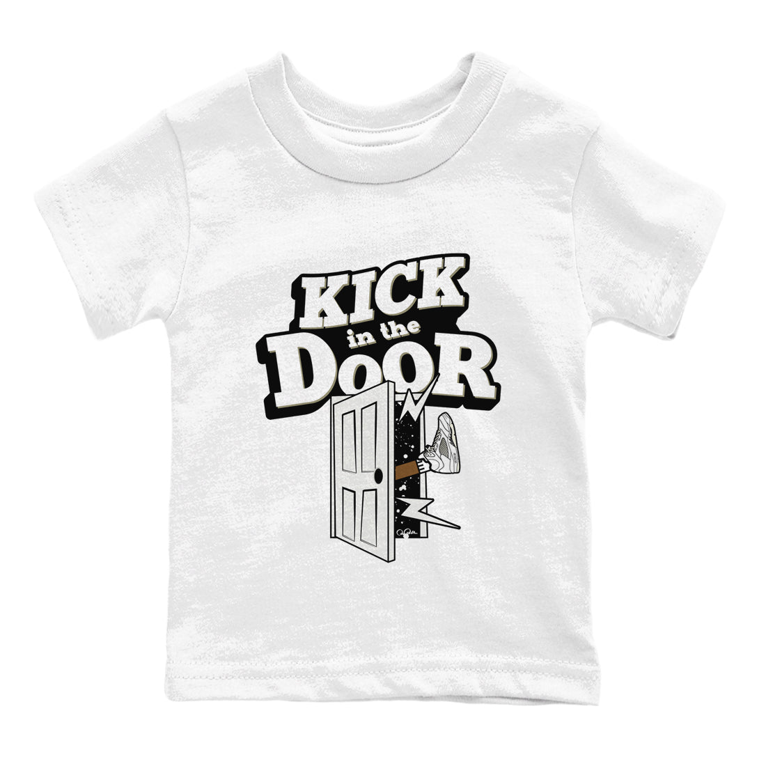 5s Sail shirt to match jordans Kick In The Door sneaker tees Air Jordan 5 Sail Drip Gear Zone baby toddler White 2 cotton Shirt