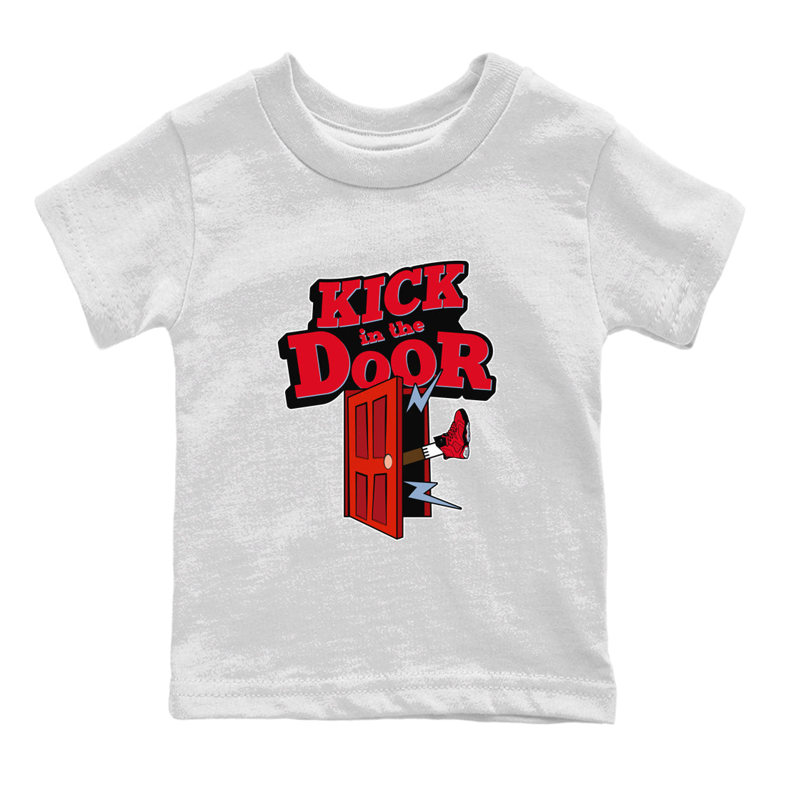 Air Jordan 6 Toro Bravo Sneaker Match Tees Kick In The Door Streetwear Sneaker Shirt AJ6 Toro Bravo Sneaker Release Tees Kids Shirts White 2