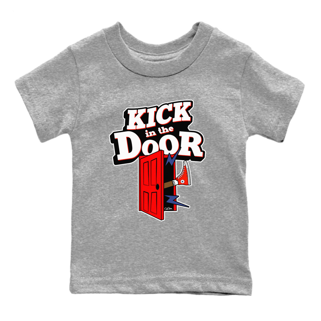 Converse High Top Red shirt to match sneakers Kick In The Door sneaker tees Shoes Match Converse High Top Red Drip Gear Zone Sneaker Tee Baby Toddler Heather Grey 2 T-Shirt