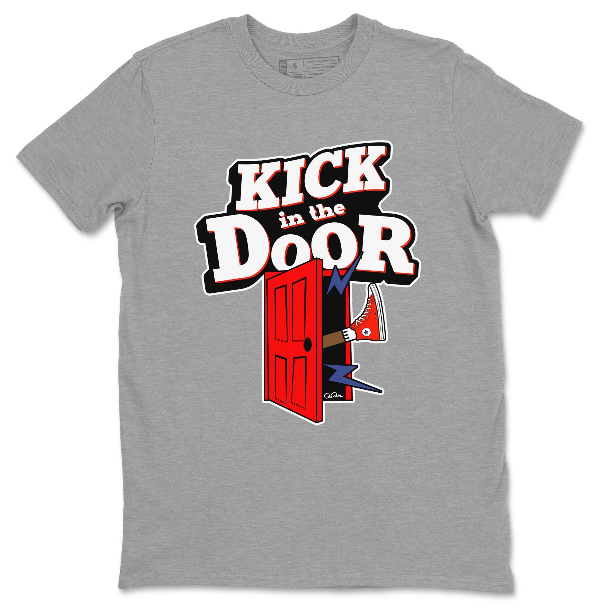 Converse High Top Red shirt to match sneakers Kick In The Door sneaker tees Shoes Match Converse High Top Red Drip Gear Zone Sneaker Tee Unisex Heather Grey 2 T-Shirt