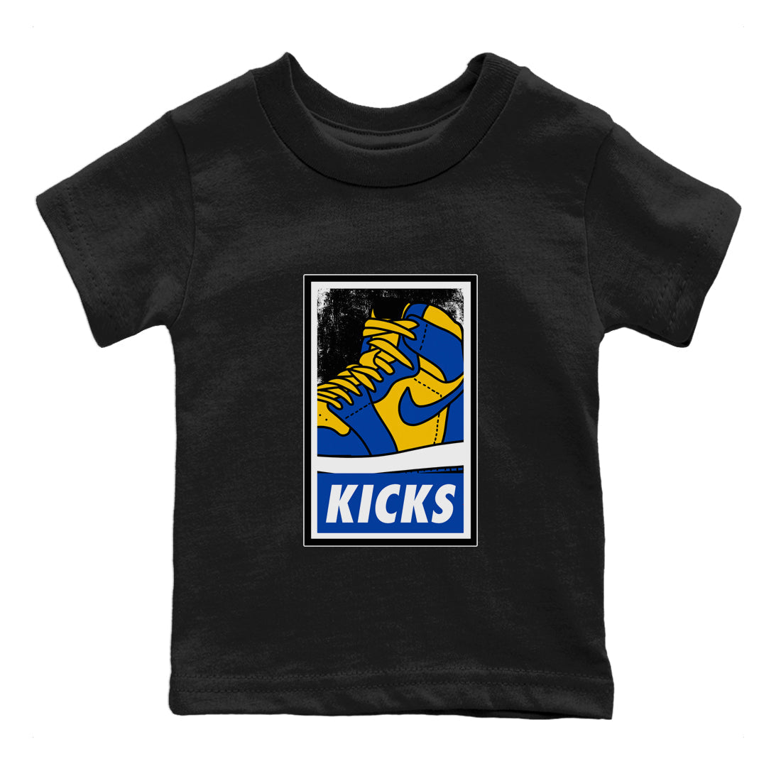 Jordan 1 Game Royal Varsity Maize Sneaker Matching T-Shirt KICKS Sneaker Tees Jordan 1 Game Royal Varsity Maize Sneaker Release Tees Kids Shirts