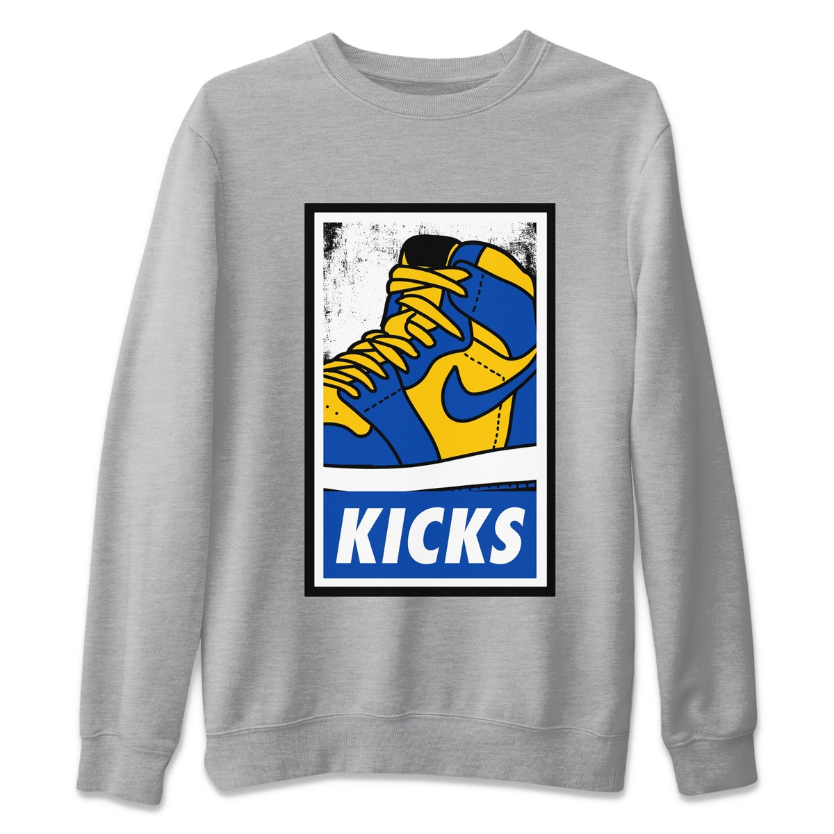 Jordan 1 Game Royal Varsity Maize Sneaker Matching T-Shirt KICKS Sneaker Tees Jordan 1 Game Royal Varsity Maize Sneaker Release Tees Crew Neck Tees