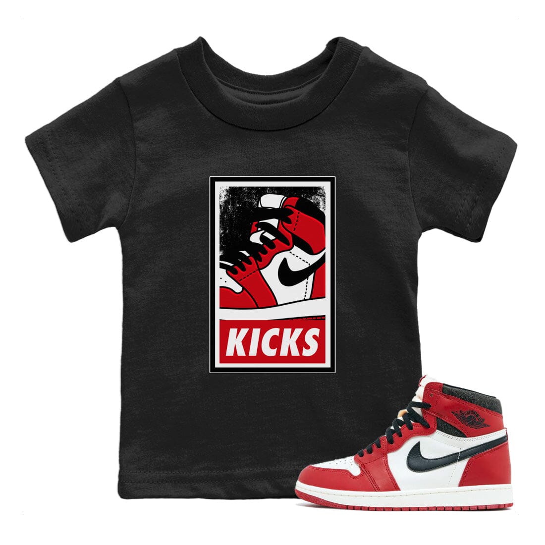 Jordan 1 Lost & Found Sneaker Matching T-Shirt KICKS Sneaker Tees Jordan 1 Lost & Found Sneaker Release Tees Kids Shirts