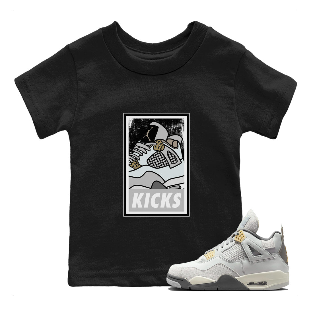 Jordan 4 Craft Sneaker Matching T-Shirt KICKS Sneaker Tees Jordan 4 Craft Sneaker Release Tees Kids Shirts