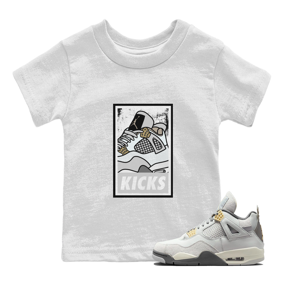 Jordan 4 Craft Sneaker Matching T-Shirt KICKS Sneaker Tees Jordan 4 Craft Sneaker Release Tees Kids Shirts