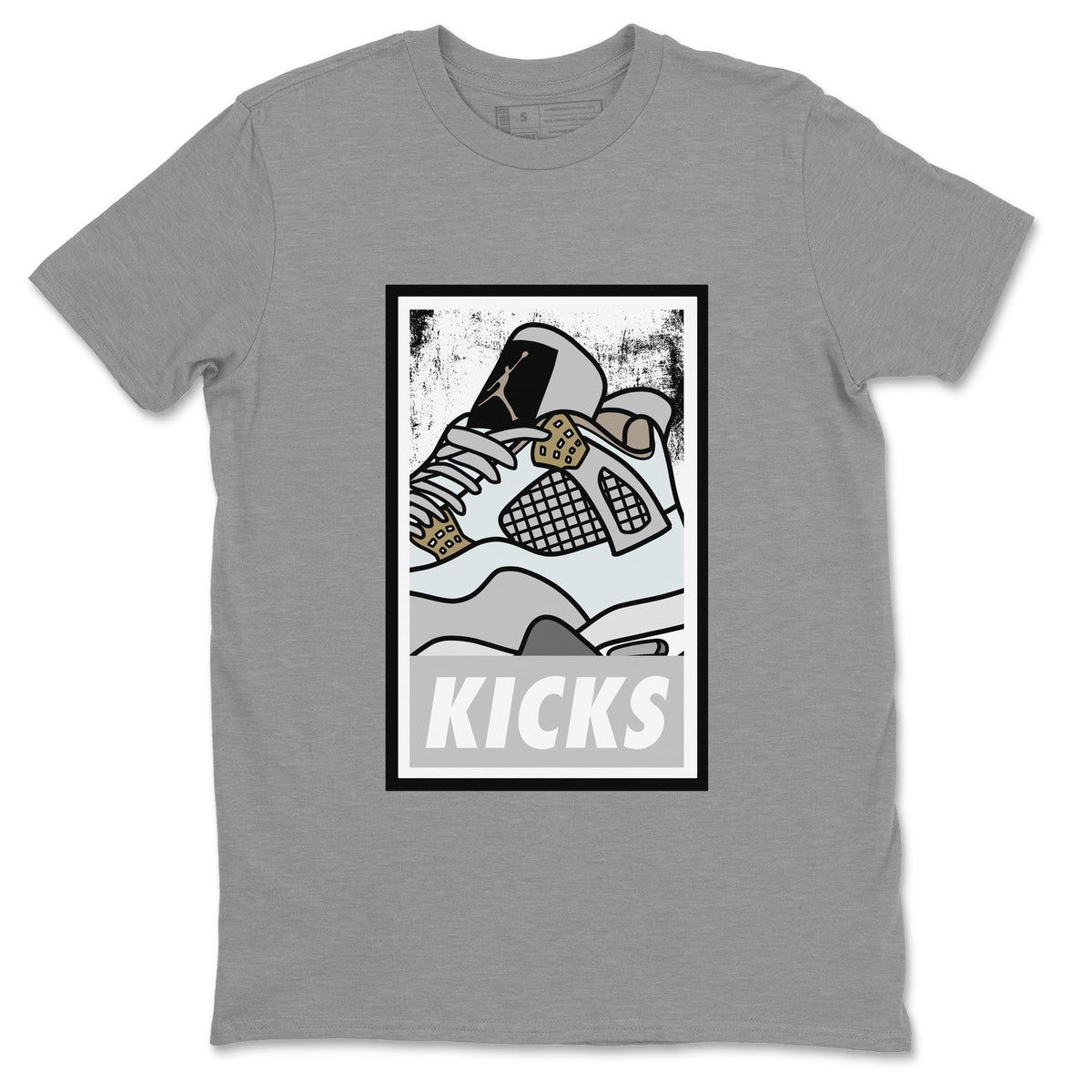 Jordan 4 Craft Sneaker Matching T-Shirt KICKS Sneaker Tees Jordan 4 Craft Sneaker Release Tees Crew Neck Tees