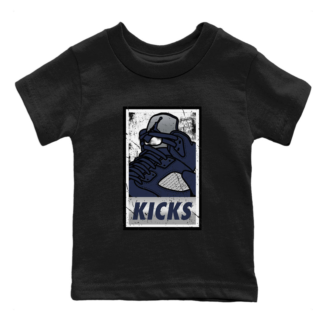 AJ5 Georgetown shirt to match jordans KICKS Streetwear Sneaker Shirt Air Jordan 5 Georgetown Drip Gear Zone Sneaker Matching Clothing Baby Toddler Black 2 T-Shirt