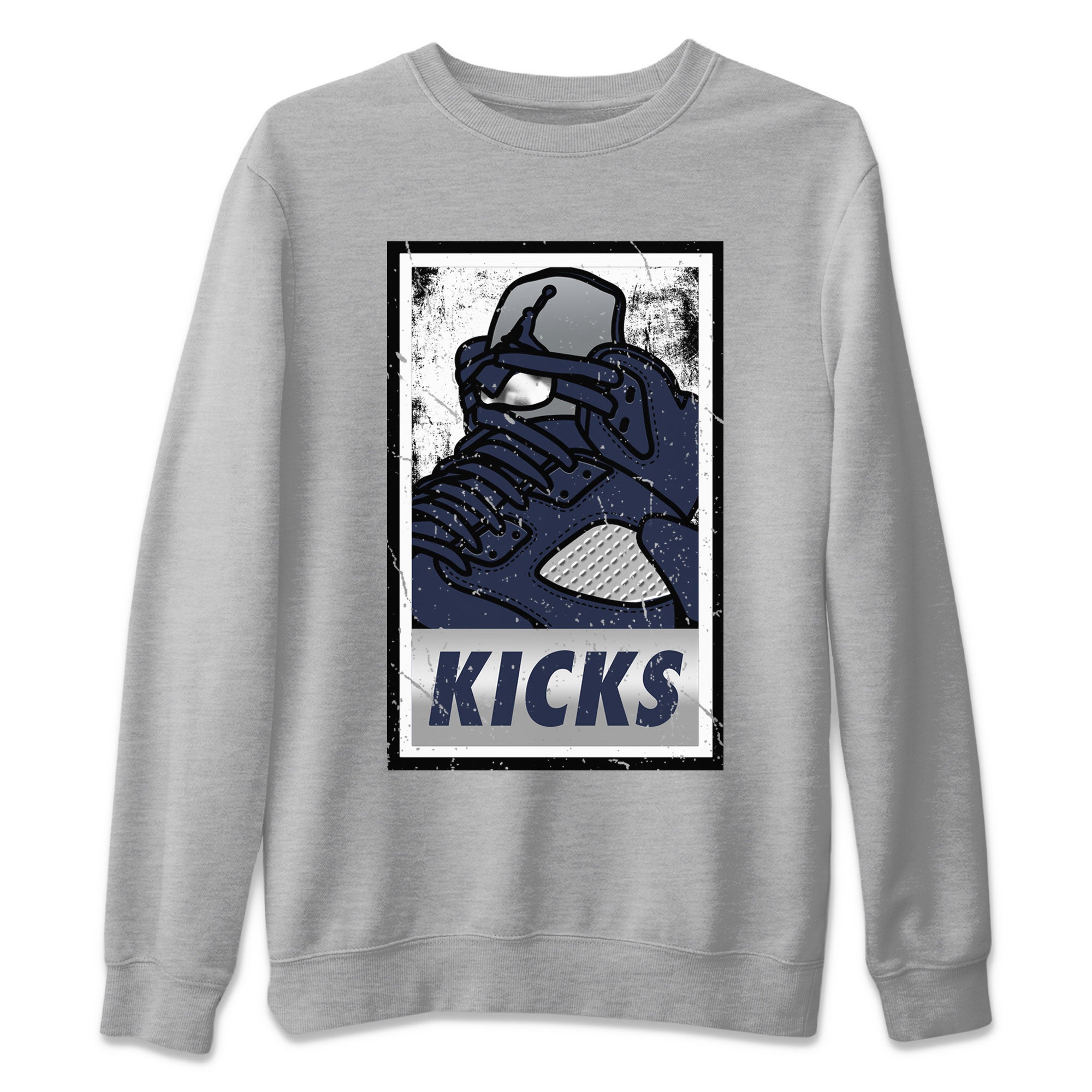 AJ5 Georgetown shirt to match jordans KICKS Streetwear Sneaker Shirt Air Jordan 5 Georgetown Drip Gear Zone Sneaker Matching Clothing Unisex Heather Grey 2 T-Shirt
