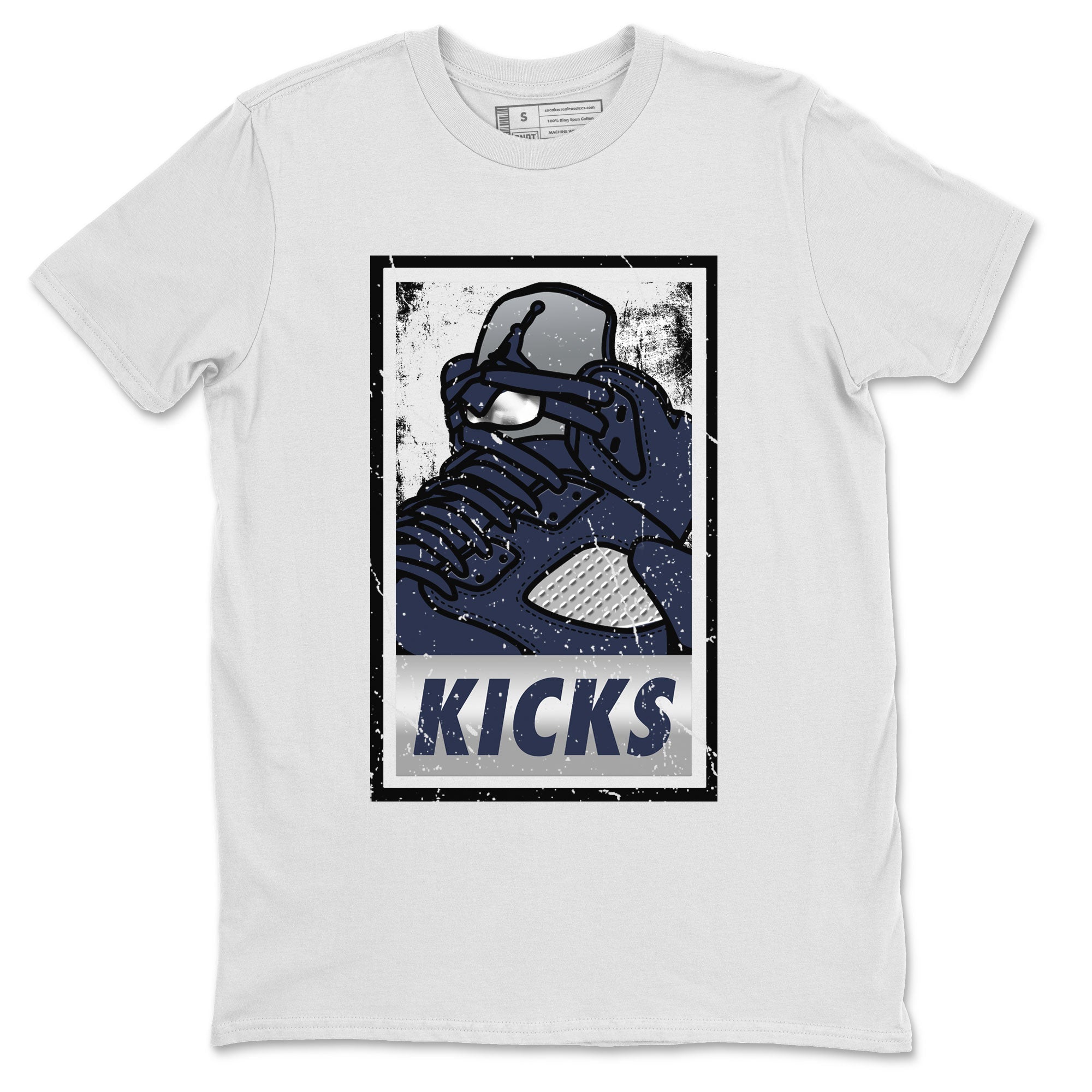 AJ5 Georgetown shirt to match jordans KICKS Streetwear Sneaker Shirt Air Jordan 5 Georgetown Drip Gear Zone Sneaker Matching Clothing Unisex White 2 T-Shirt