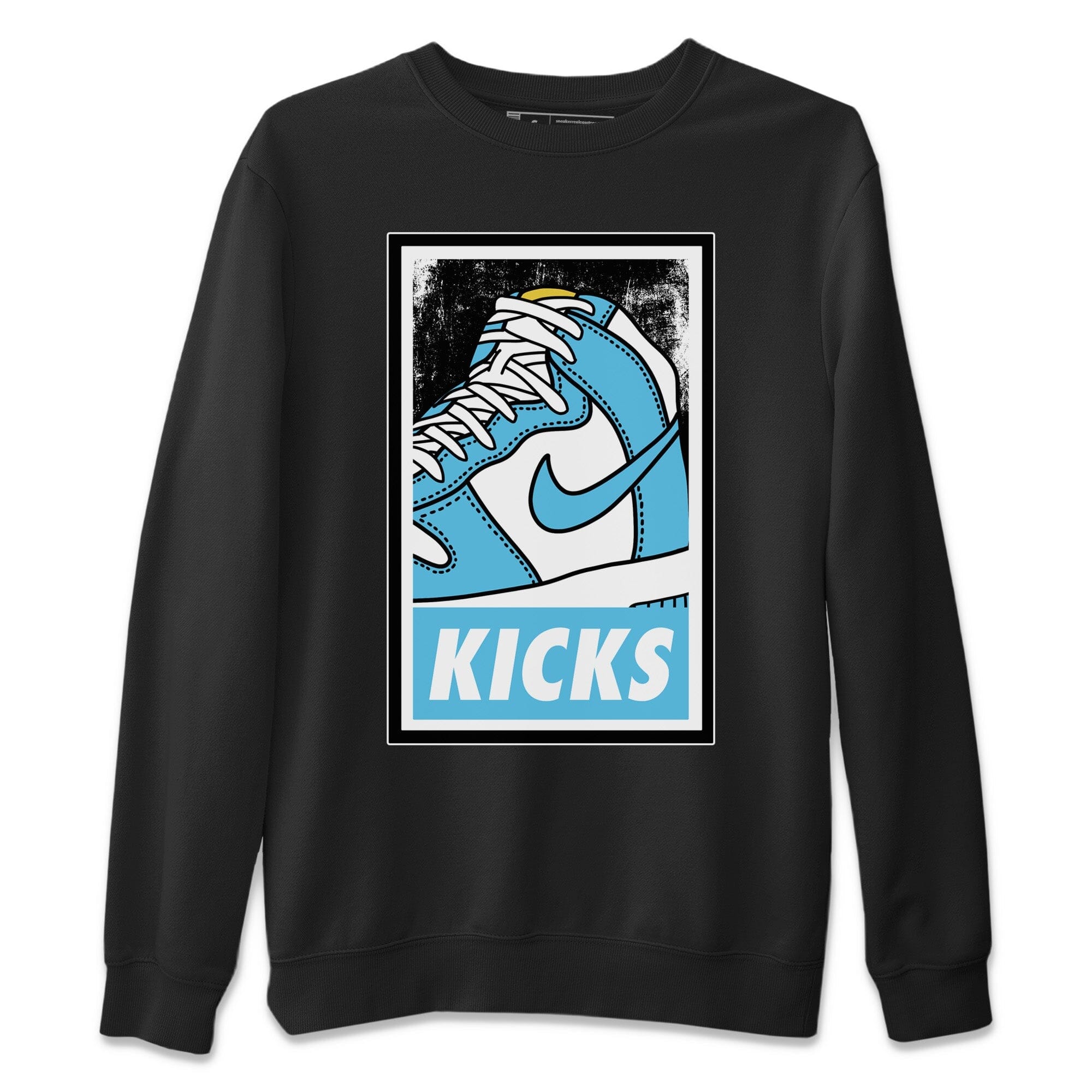 Dunk Blue Chill Sneaker Match Tees KICKS Sneaker Tees Dunk Blue Chill Jordan to match sneaker T-Shirt Crew Neck Shirts