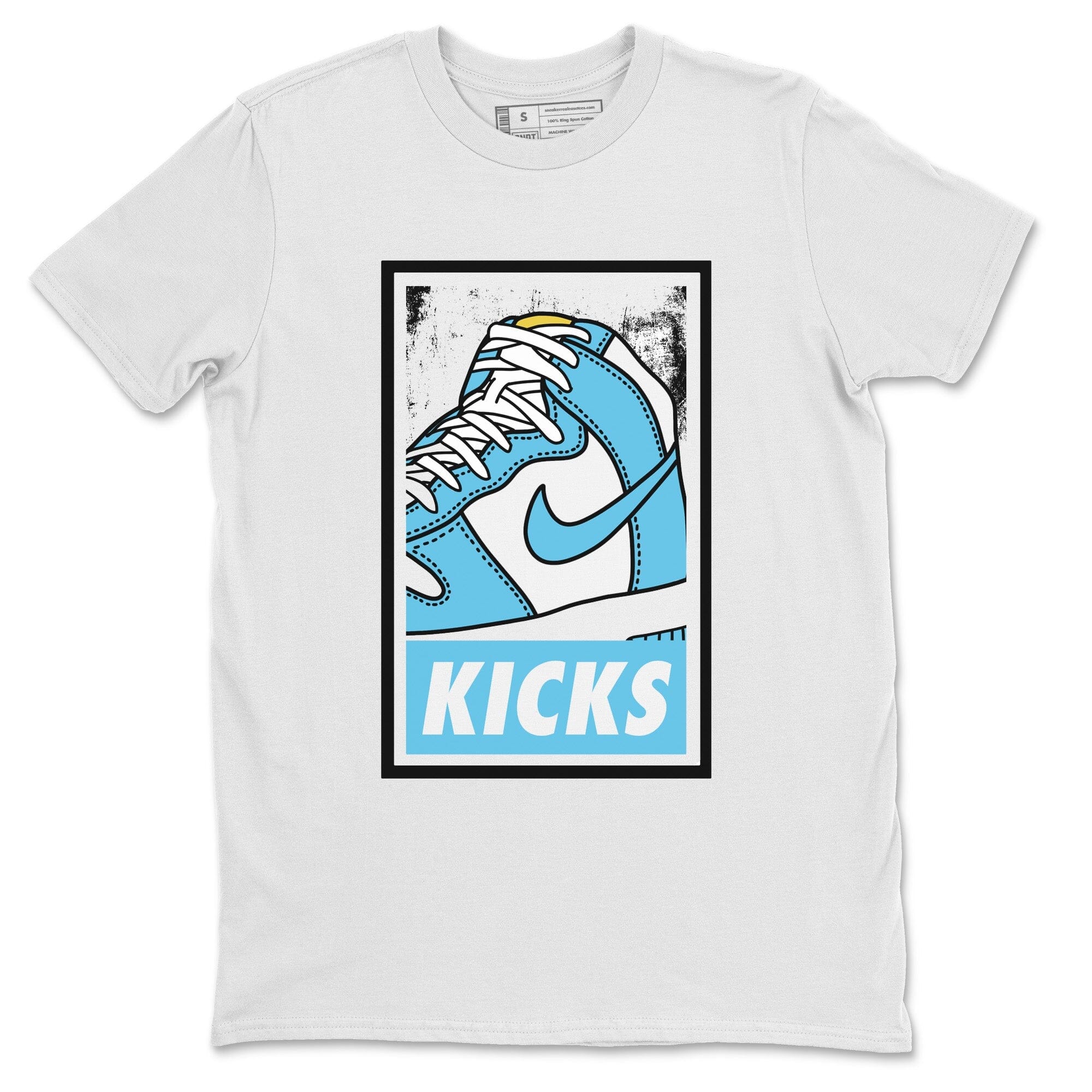 Dunk Blue Chill Sneaker Match Tees KICKS Sneaker Tees Dunk Blue Chill Jordan to match sneaker T-Shirt Crew Neck Shirts