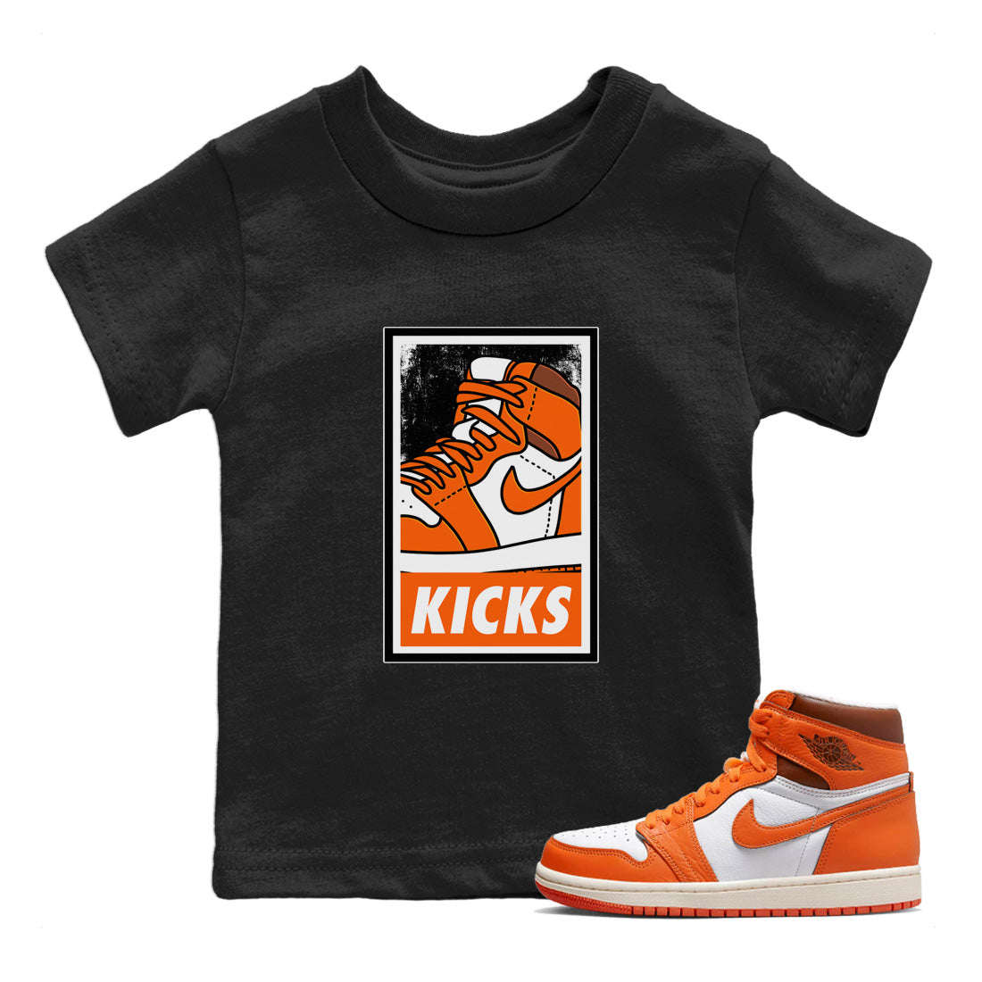 Jordan 1 Starfish Sneaker Matching T-Shirt KICKS Sneaker Tees Jordan 1 Starfish Sneaker Release Tees Kids Shirts
