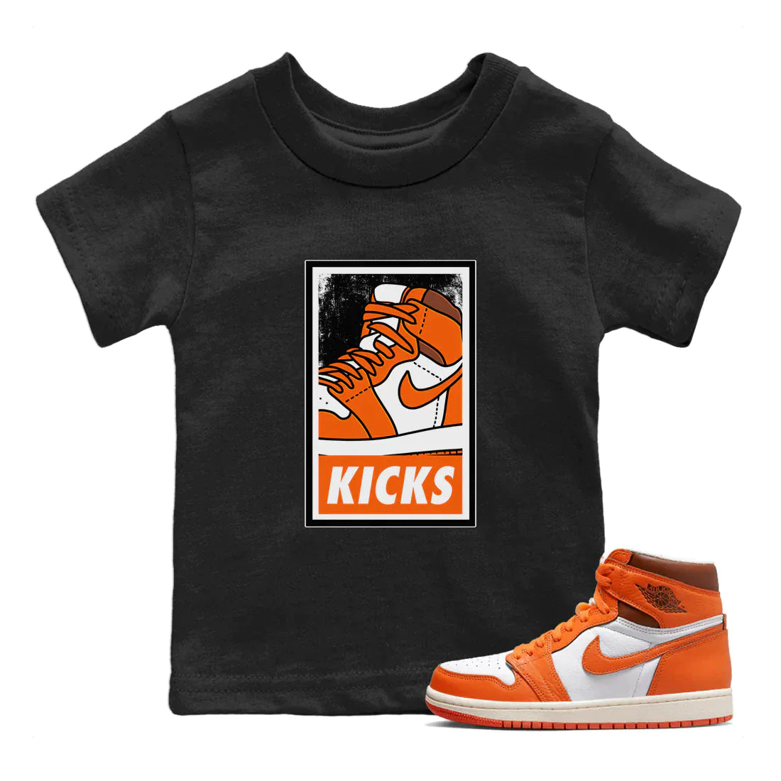 Jordan 1 Starfish Sneaker Matching T-Shirt KICKS Sneaker Tees Jordan 1 Starfish Sneaker Release Tees Kids Shirts