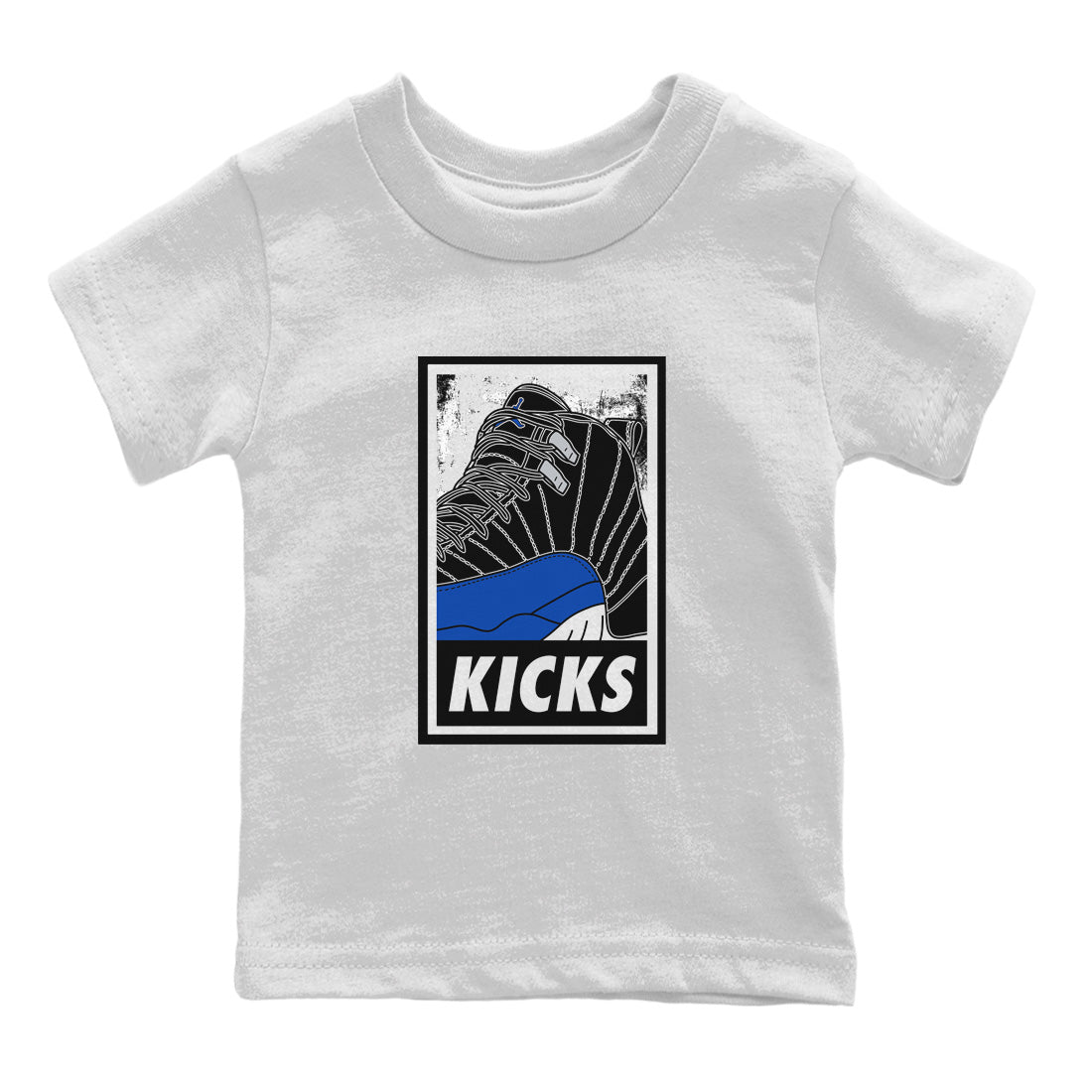 Jordan 12 Hyper Royal Sneaker Matching T-Shirt KICKS Sneaker Tees Jordan 12 Hyper Royal Sneaker Release Tees Kids Shirts