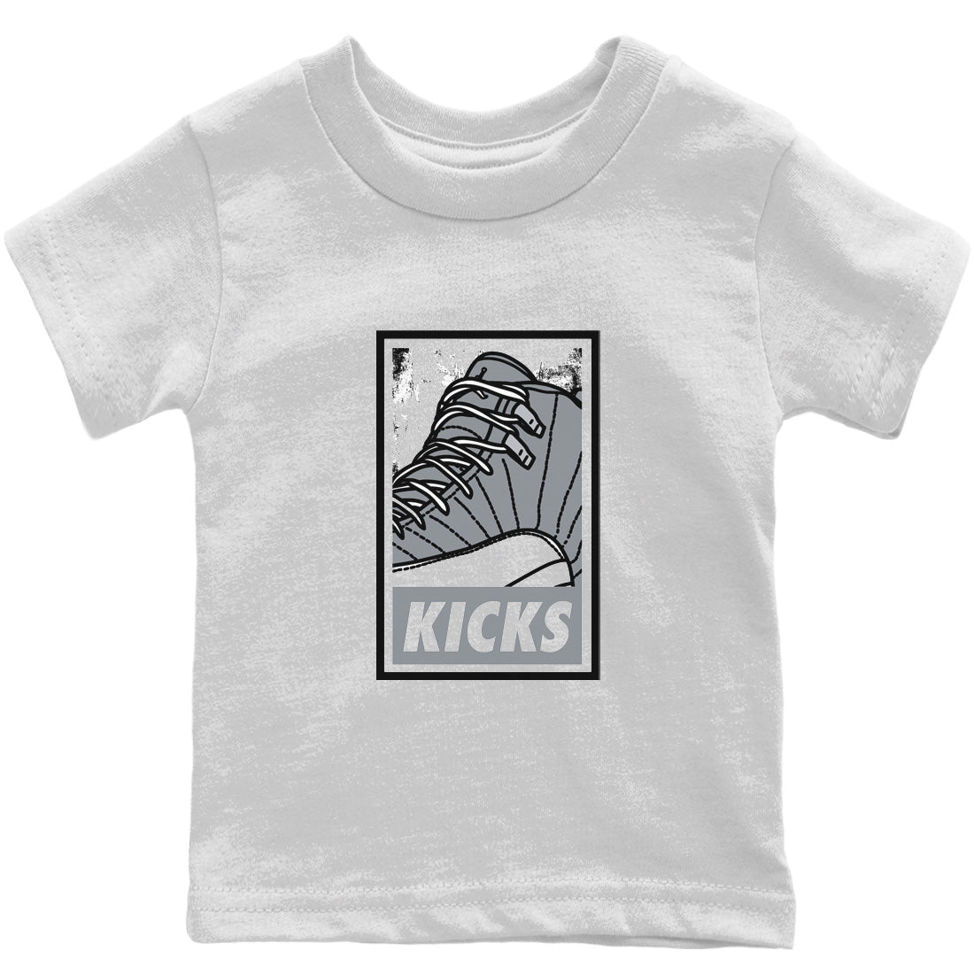 Jordan 12 Stealth Sneaker Matching T-Shirt KICKS Sneaker Tees Jordan 12 Stealth Sneaker Release Tees Kids Shirts