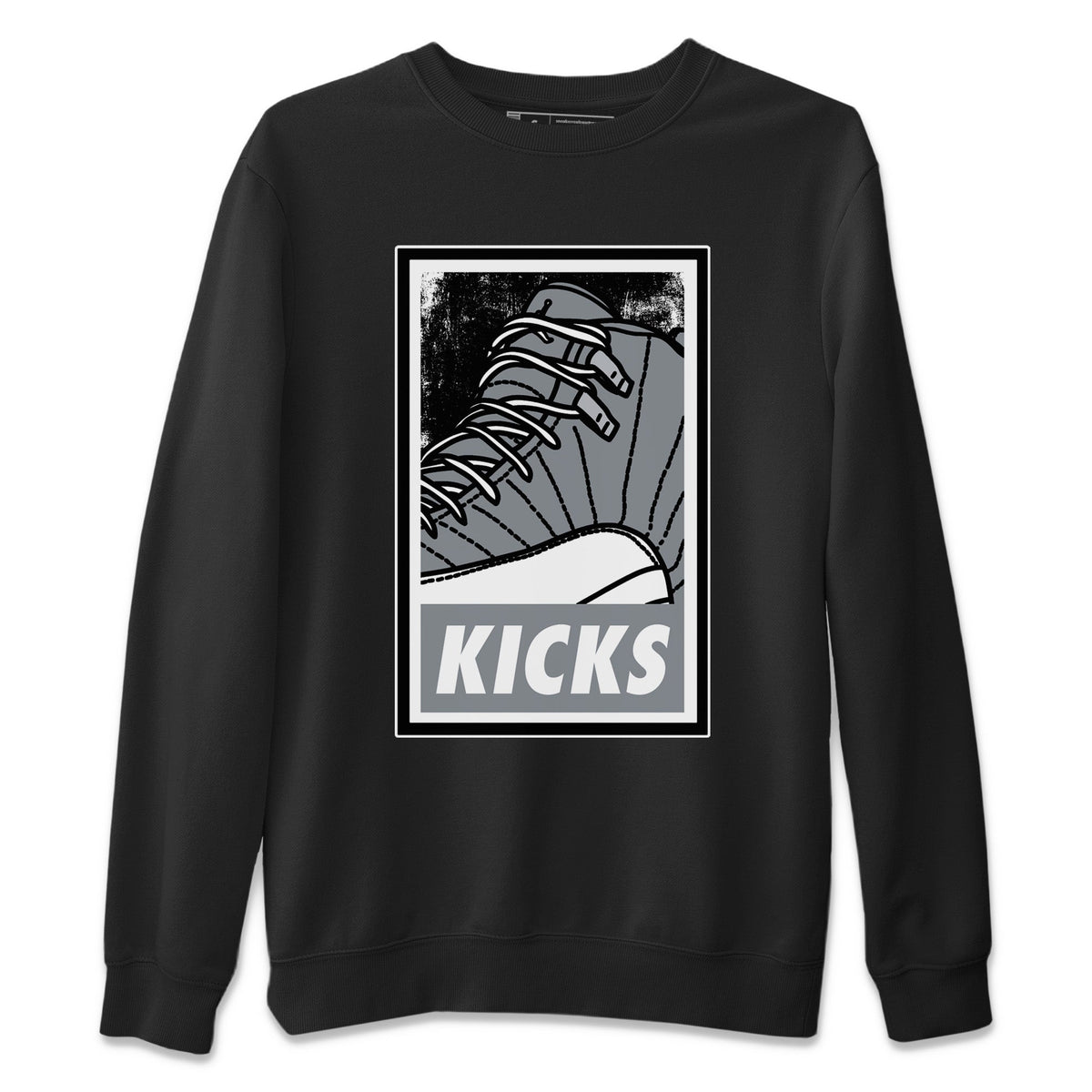 Jordan 12 Stealth Sneaker Matching T-Shirt KICKS Sneaker Tees Jordan 12 Stealth Sneaker Release Tees Crew Neck Tees