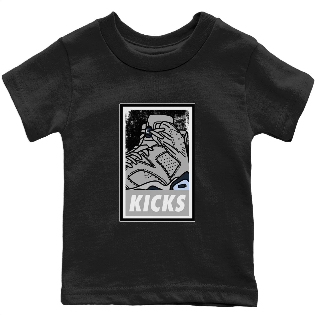 Jordan 6 Georgetown Sneaker Matching T-Shirt KICKS Sneaker Tees Jordan 6 Georgetown Sneaker Release Tees Kids Shirts