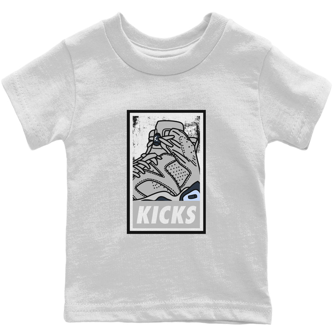 Jordan 6 Georgetown Sneaker Matching T-Shirt KICKS Sneaker Tees Jordan 6 Georgetown Sneaker Release Tees Kids Shirts