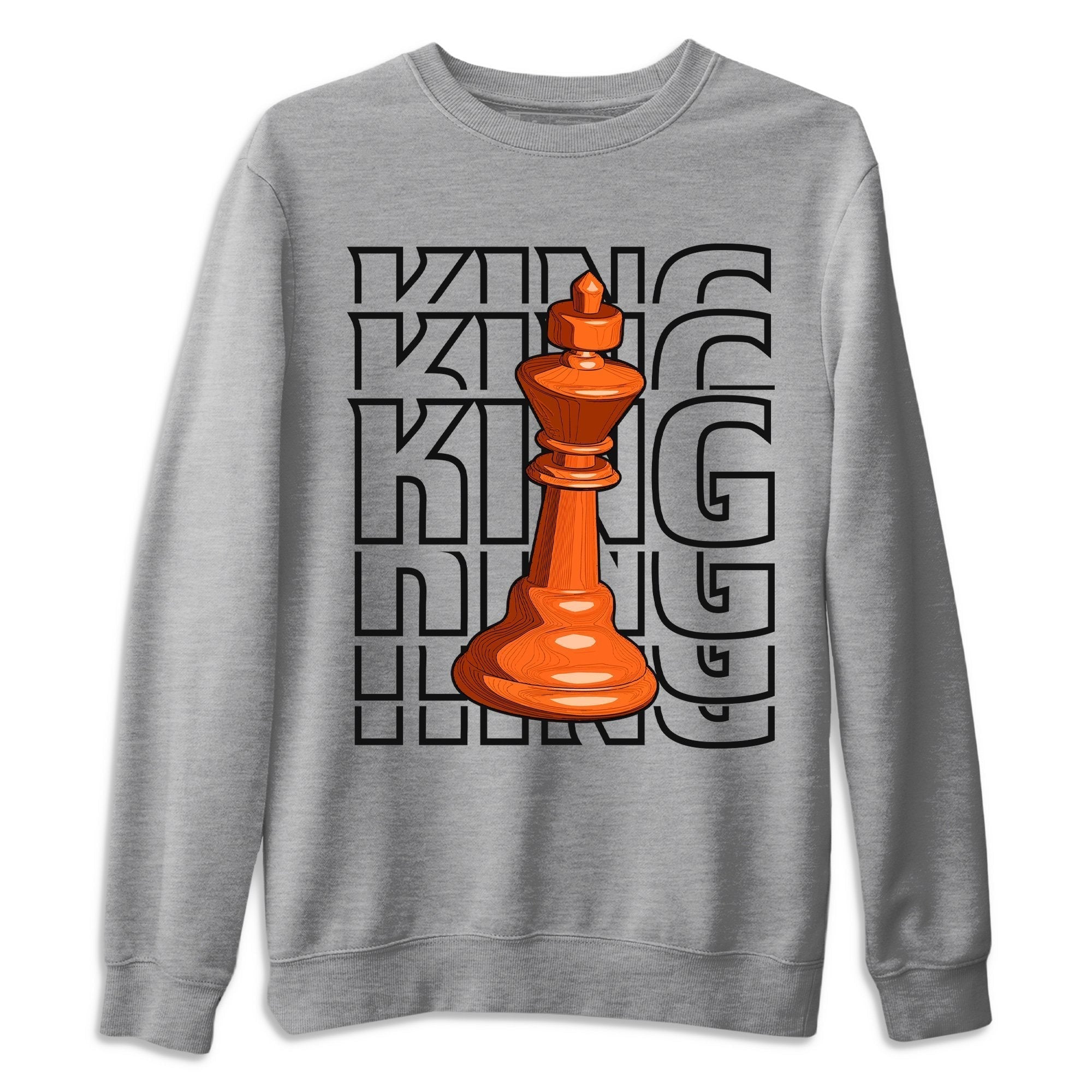 Jordan 1 Electro Orange Sneaker Matching T-Shirt King Sneaker Tees Jordan 1 Electro Orange Sneaker Release Tees Crew Neck Tees