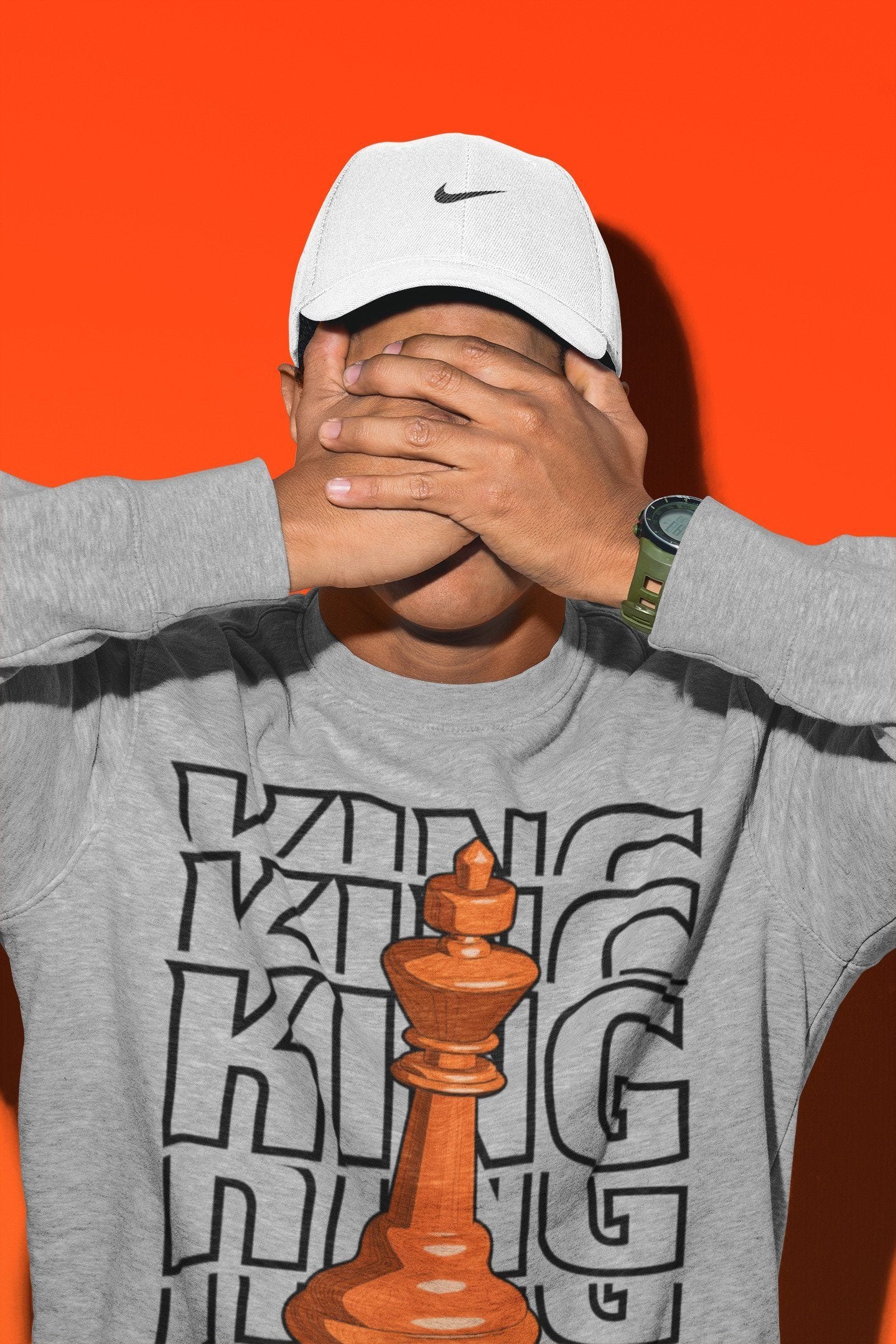 Jordan 1 Electro Orange Sneaker Matching T-Shirt King Sneaker Tees Jordan 1 Electro Orange Sneaker Release Tees Crew Neck Tees