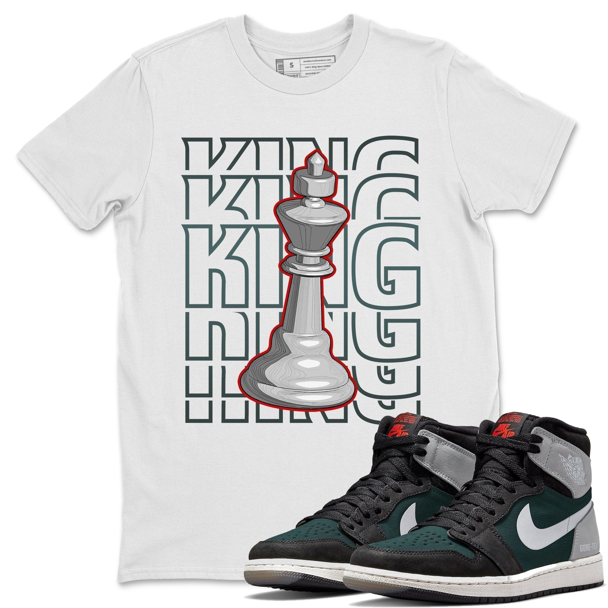 Jordan 1 Element Gore-Tex Black Grey Sneaker Matching T-Shirt King Sneaker Tees Jordan 1 Element Gore-Tex Black Grey Sneaker Release Tees Crew Neck Tees