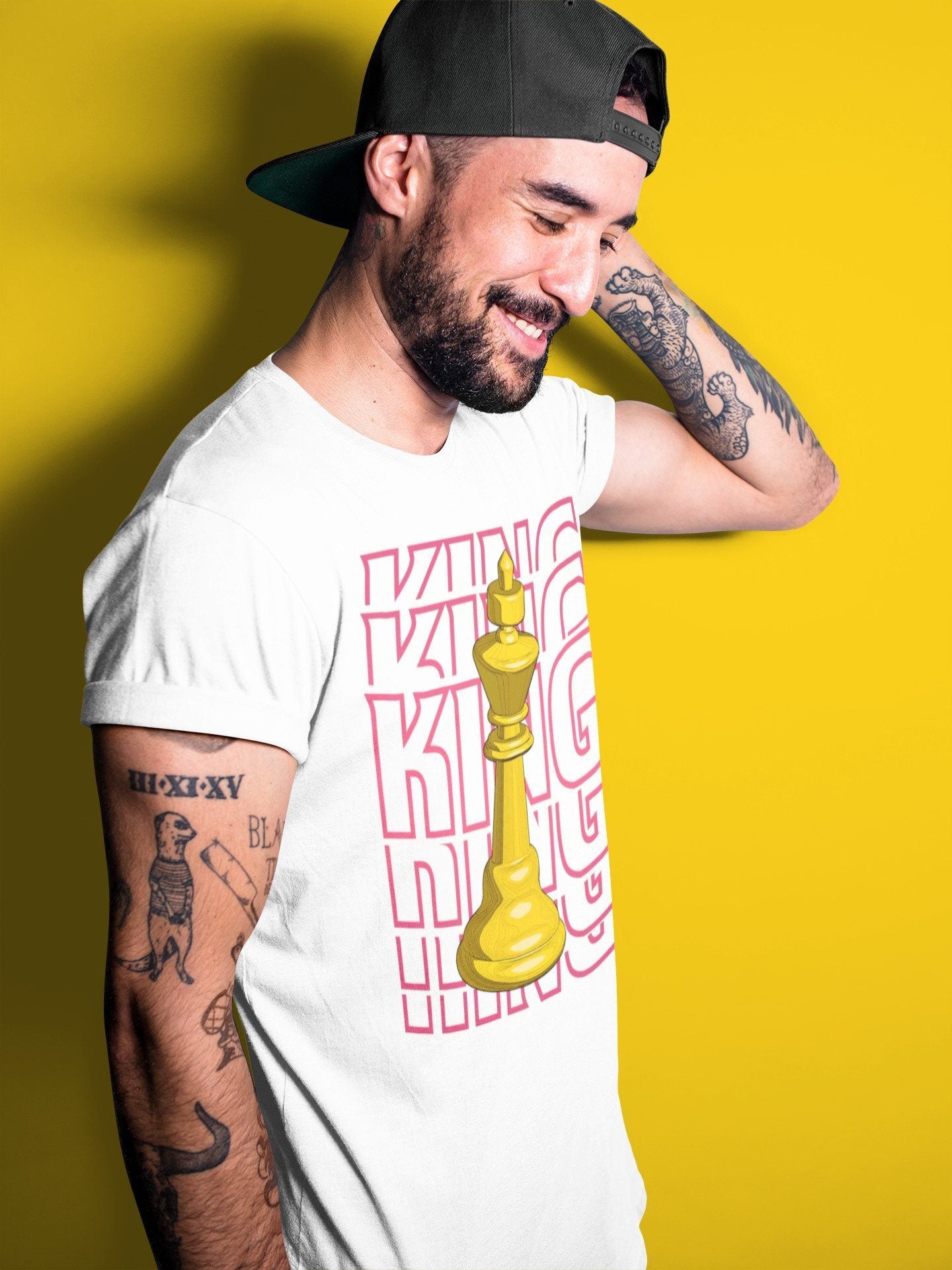 Jordan 1 Light Fusion Red Sneaker Matching T-Shirt King Sneaker Tees Jordan 1 Light Fusion Red Sneaker Release Tees Crew Neck Tees