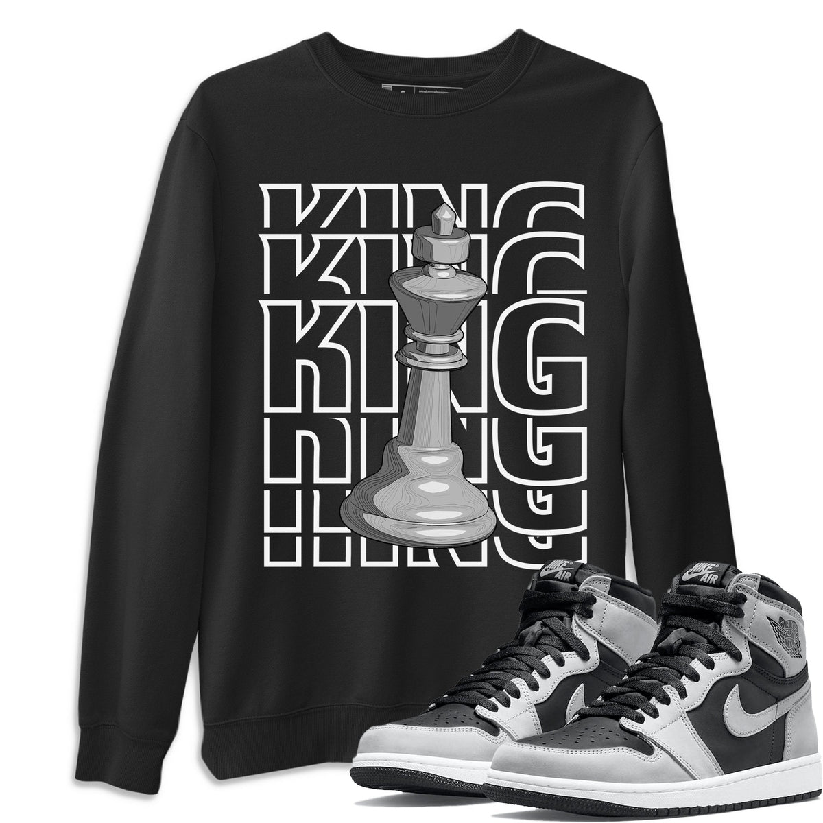 Jordan 1 Shadow 2.0 Shirt To Match Jordans King Sneaker Tees Jordan 1 Shadow 2.0 Drip Gear Zone Sneaker Matching Clothing Unisex Shirts