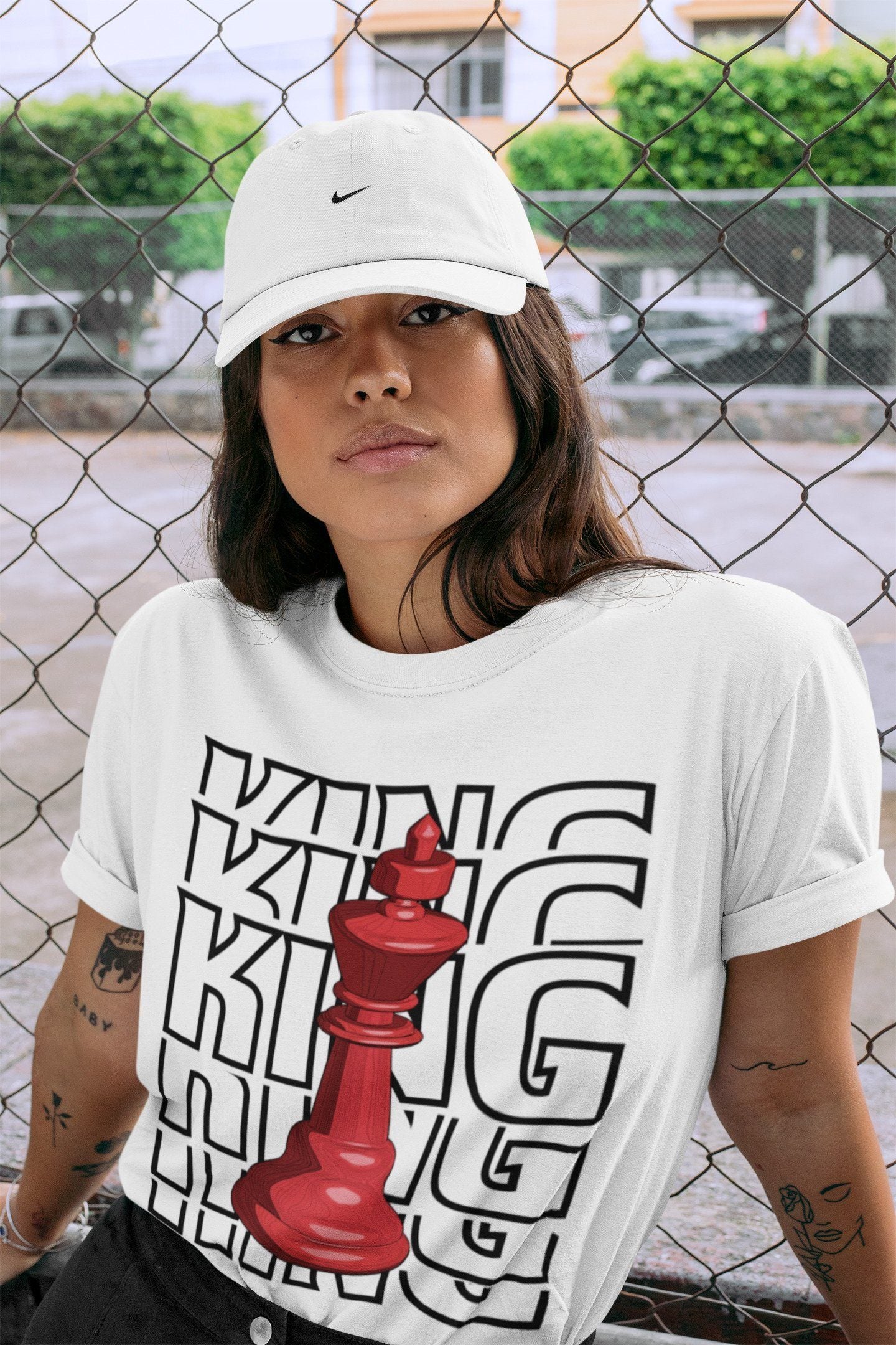 Jordan 1 Varsity Red Shirt To Match Jordans King Sneaker Tees Jordan 1 Varsity Red Drip Gear Zone Sneaker Matching Clothing Unisex Shirts